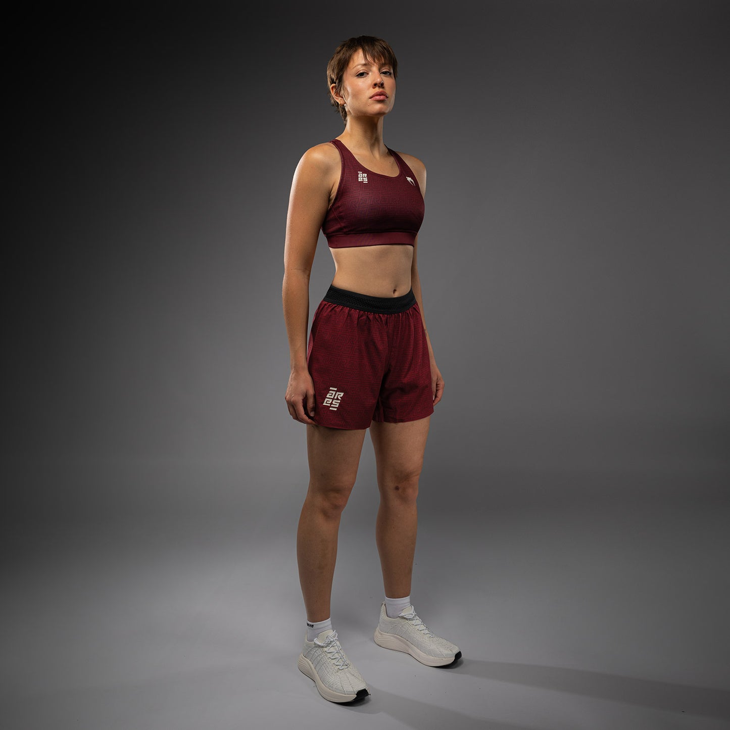 Venum x Ares Women’s Training Shorts - Burgundy