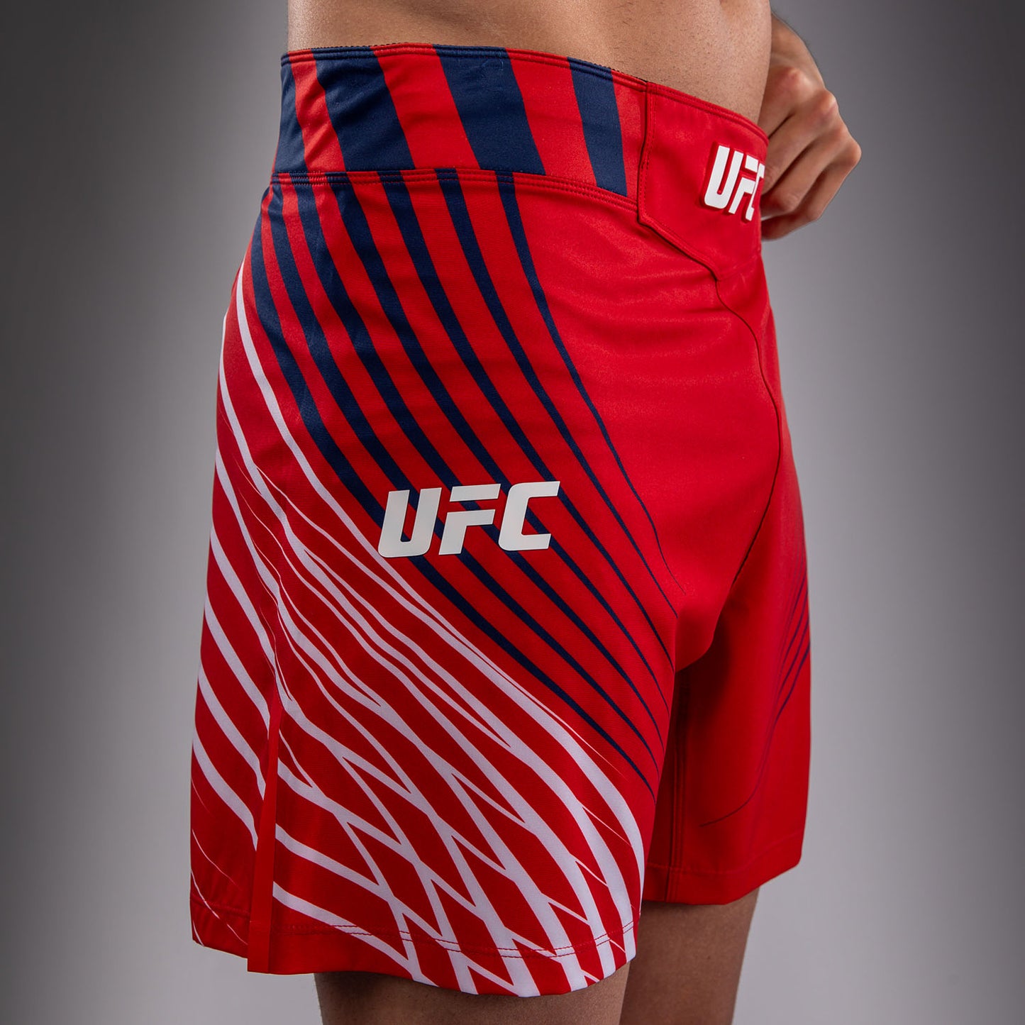 Men's Official UFC Freedom 250 by Venum Red Authentic Fight Night Short Fit Fight Short