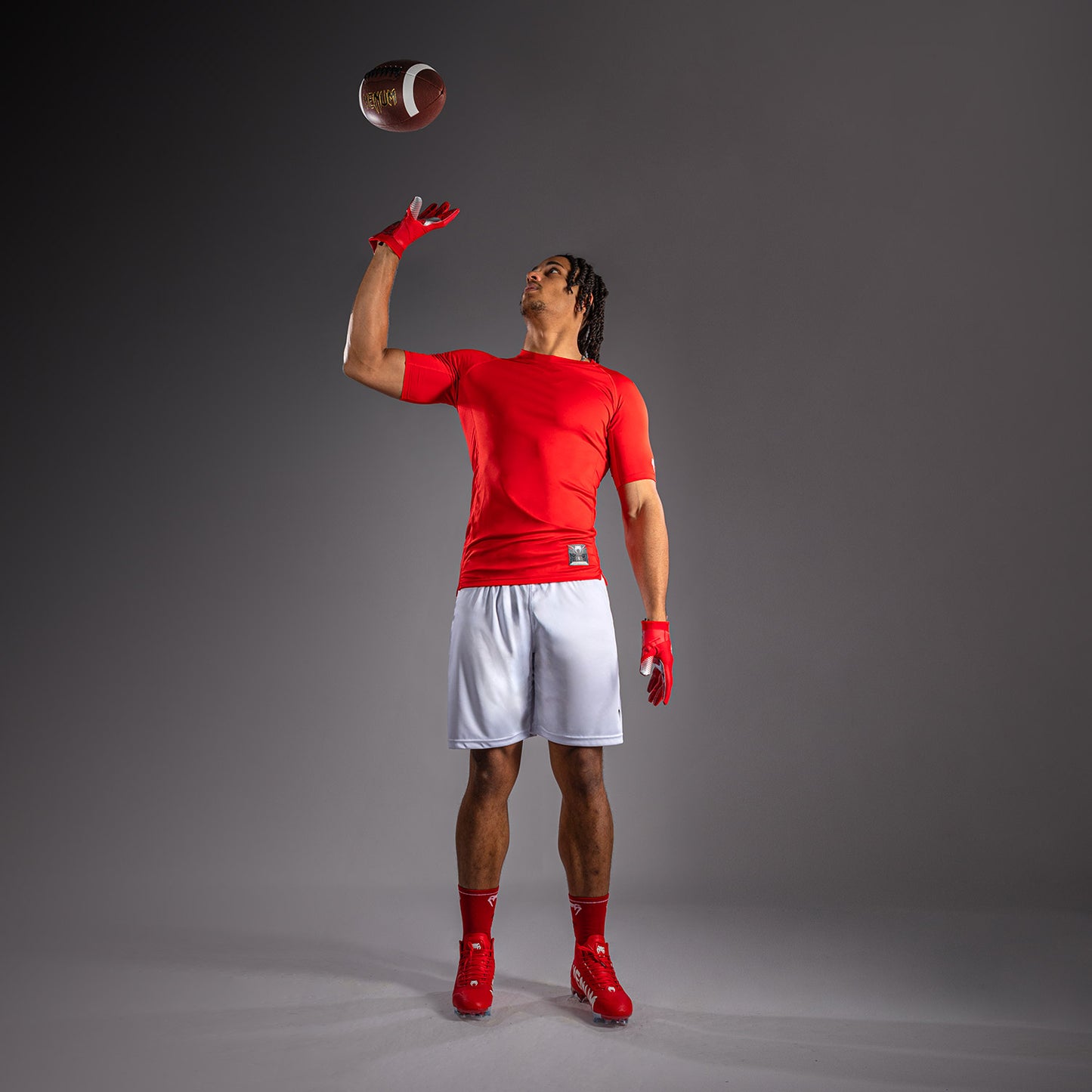 Venum Lineup Half Sleeve Compression Shirt - Red/White