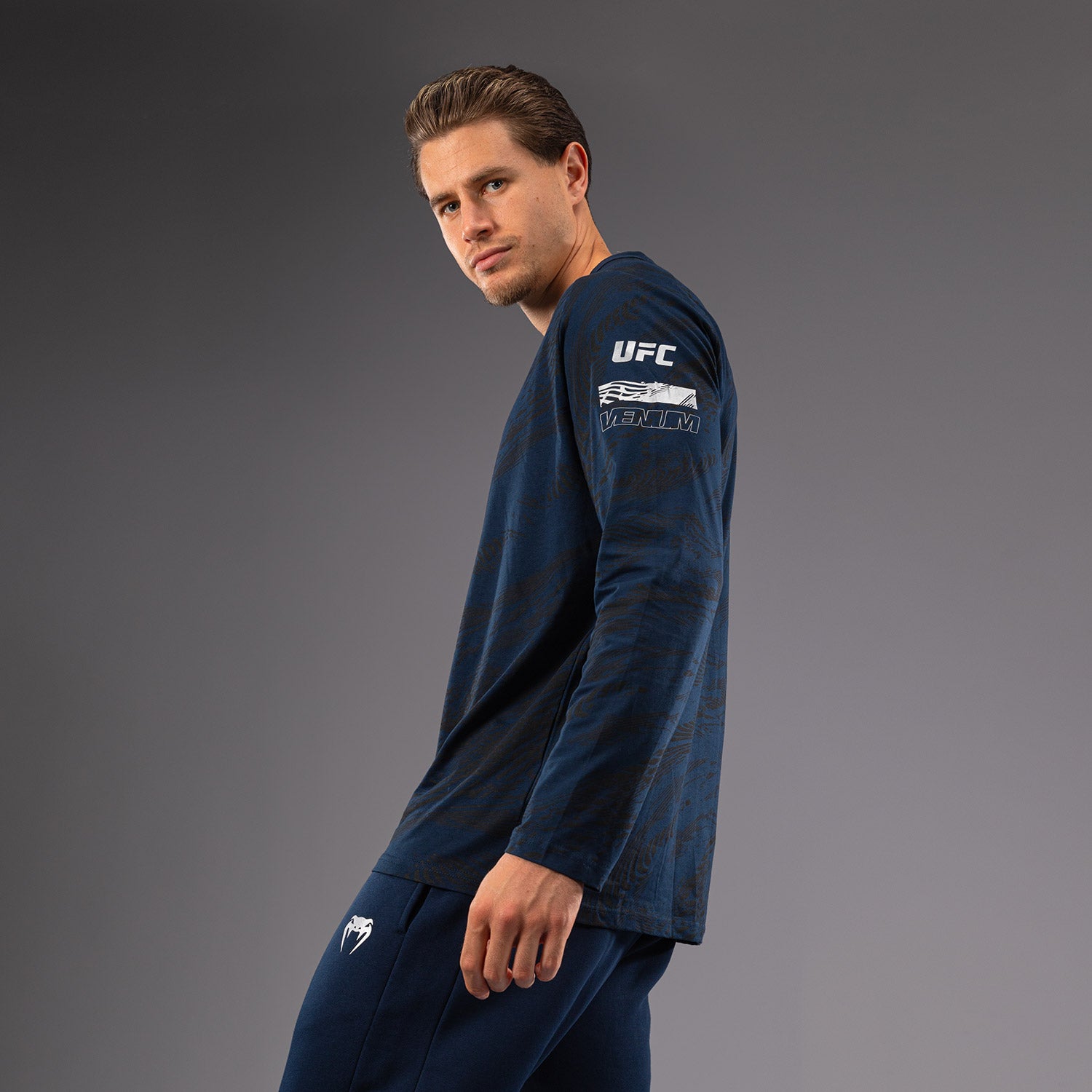 UFC Fusion by Venum Fight Week Men's Long Sleeve T-Shirt - Oceanic