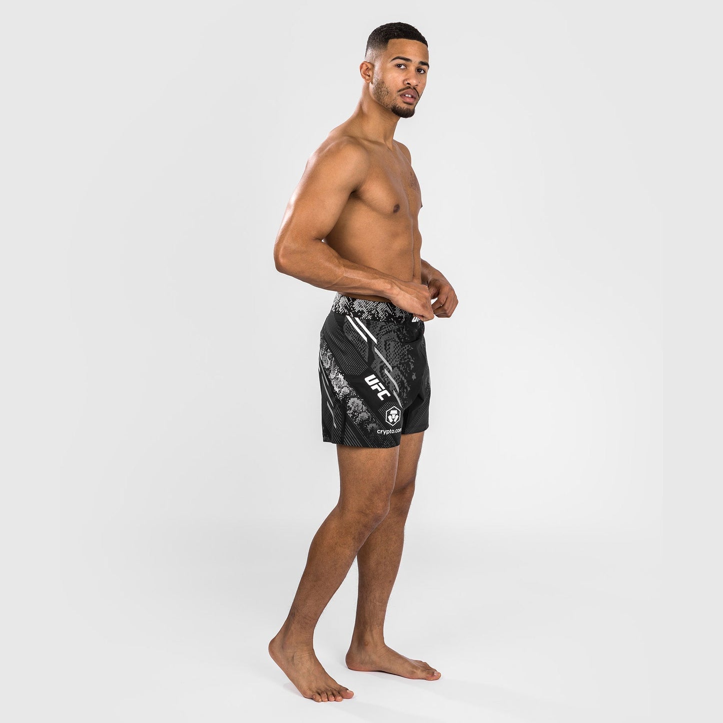 UFC Adrenaline by Venum Personalized Authentic Fight Night Men's Fight Short - Short Fit - Black