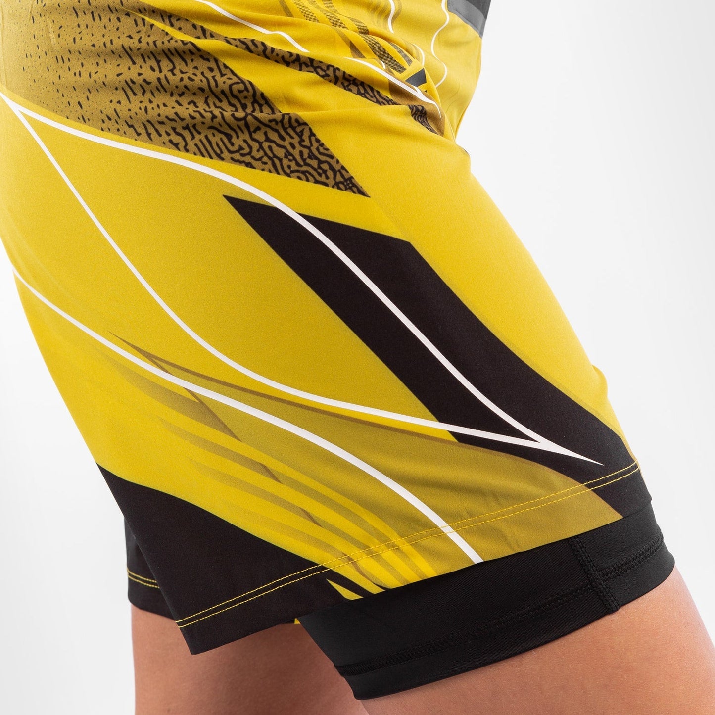 UFC Venum Authentic Fight Night Women's Shorts - Long Fit - Yellow