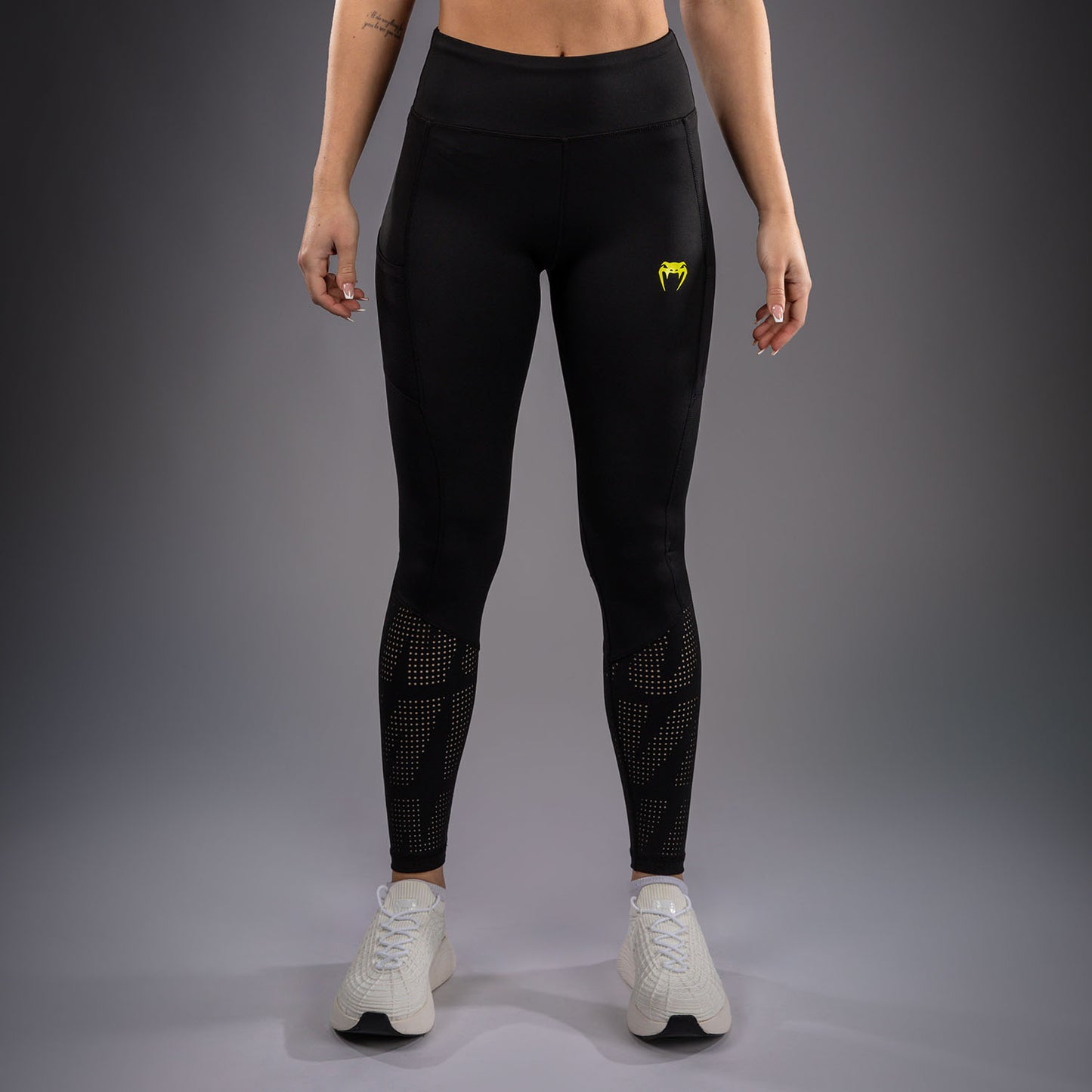 Venum Lazer Women's Leggings - Black/Yellow