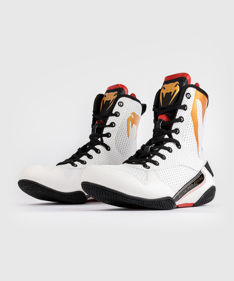 Venum Elite Boxing Shoes - Navy/Black/Red - Venum