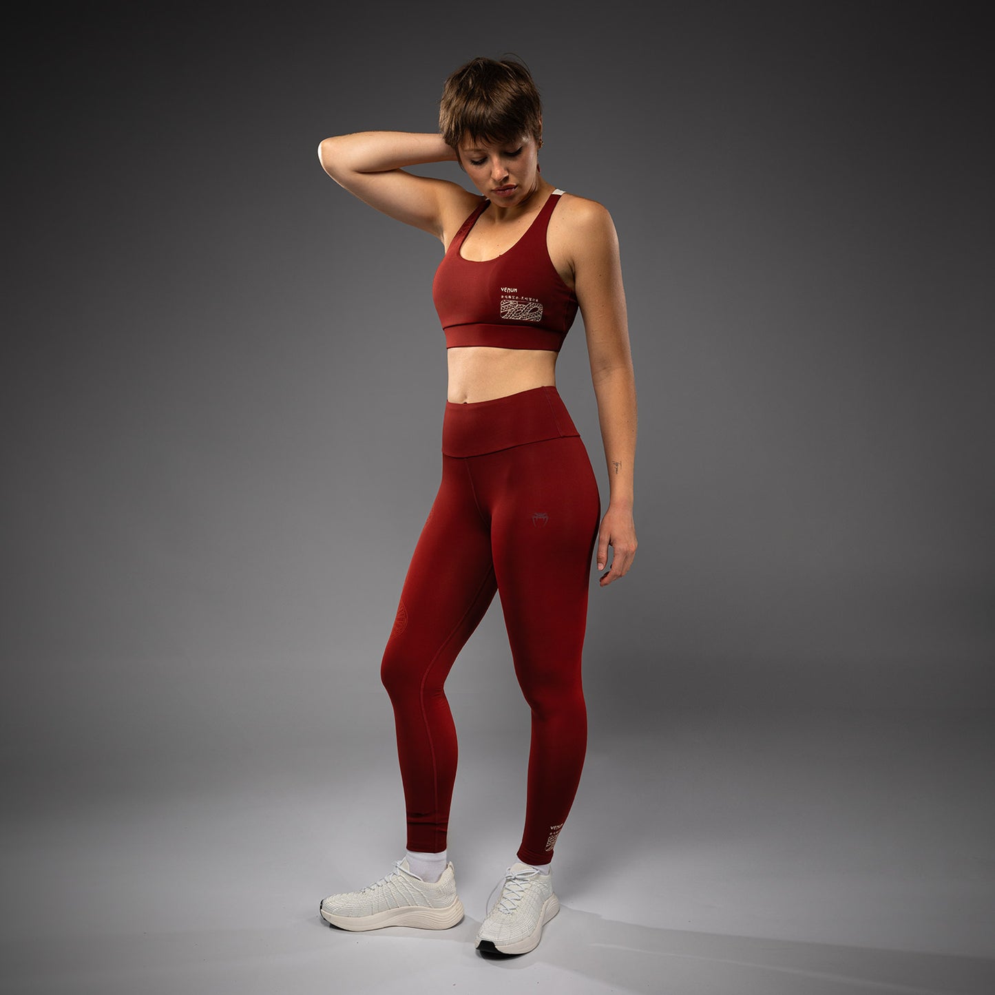 Venum Serpenti Women’s Leggings - Burgundy/Ivory