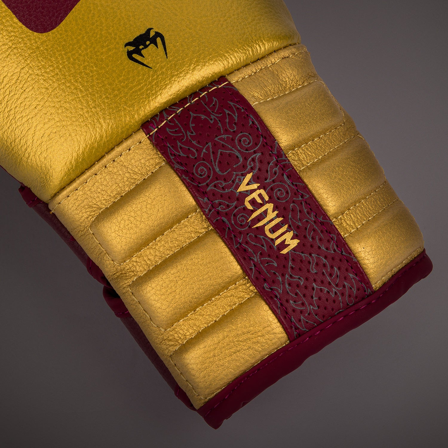 Venum Reverso Boxing Gloves - Cherry Red / Gold - Venum