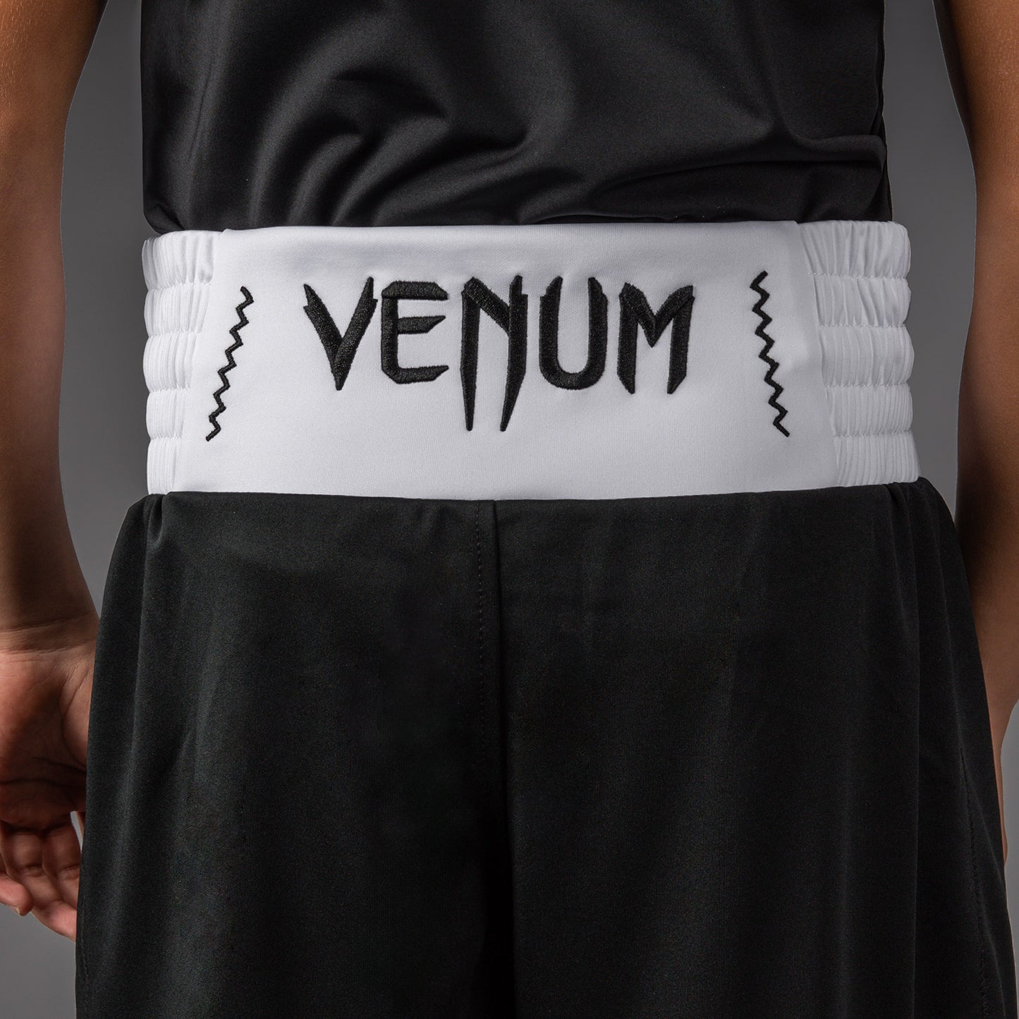 Venum Classic Youth Boxing Shorts - Black/White