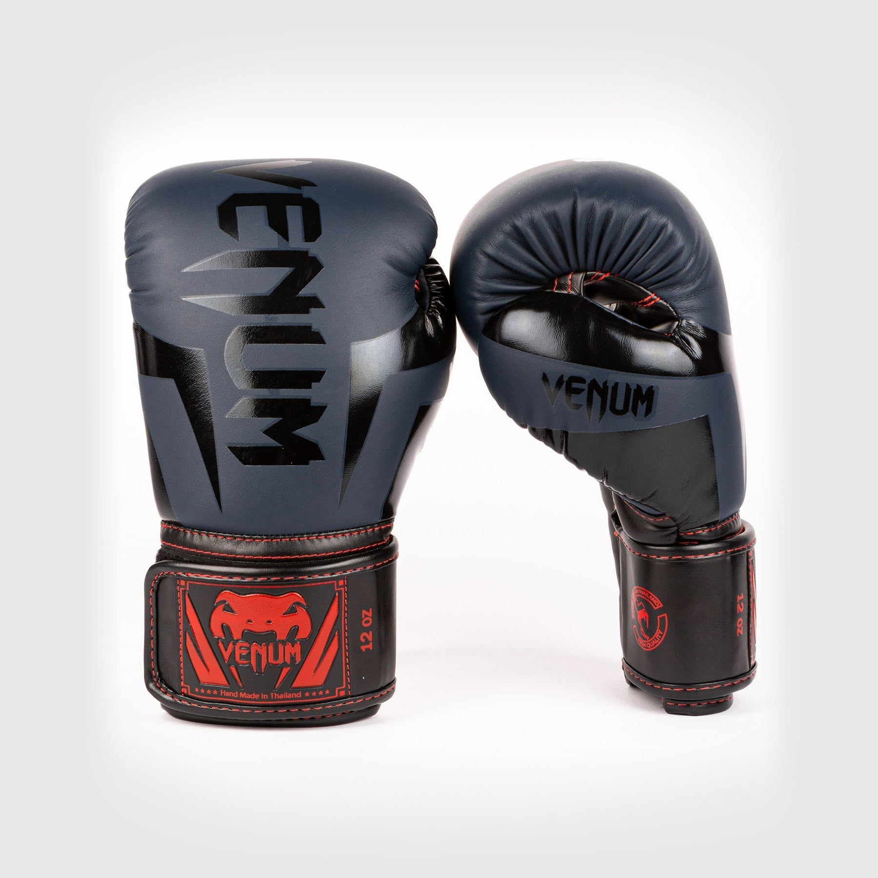 Venum Elite Boxing Gloves - Navy Blue/Black-Red - Venum