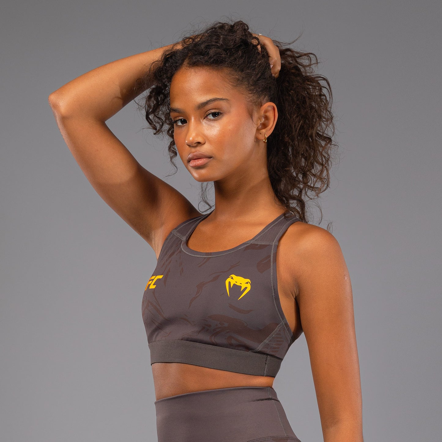 UFC Fusion by Venum Fight Week Women’s Sports Bra - Earthen Brown