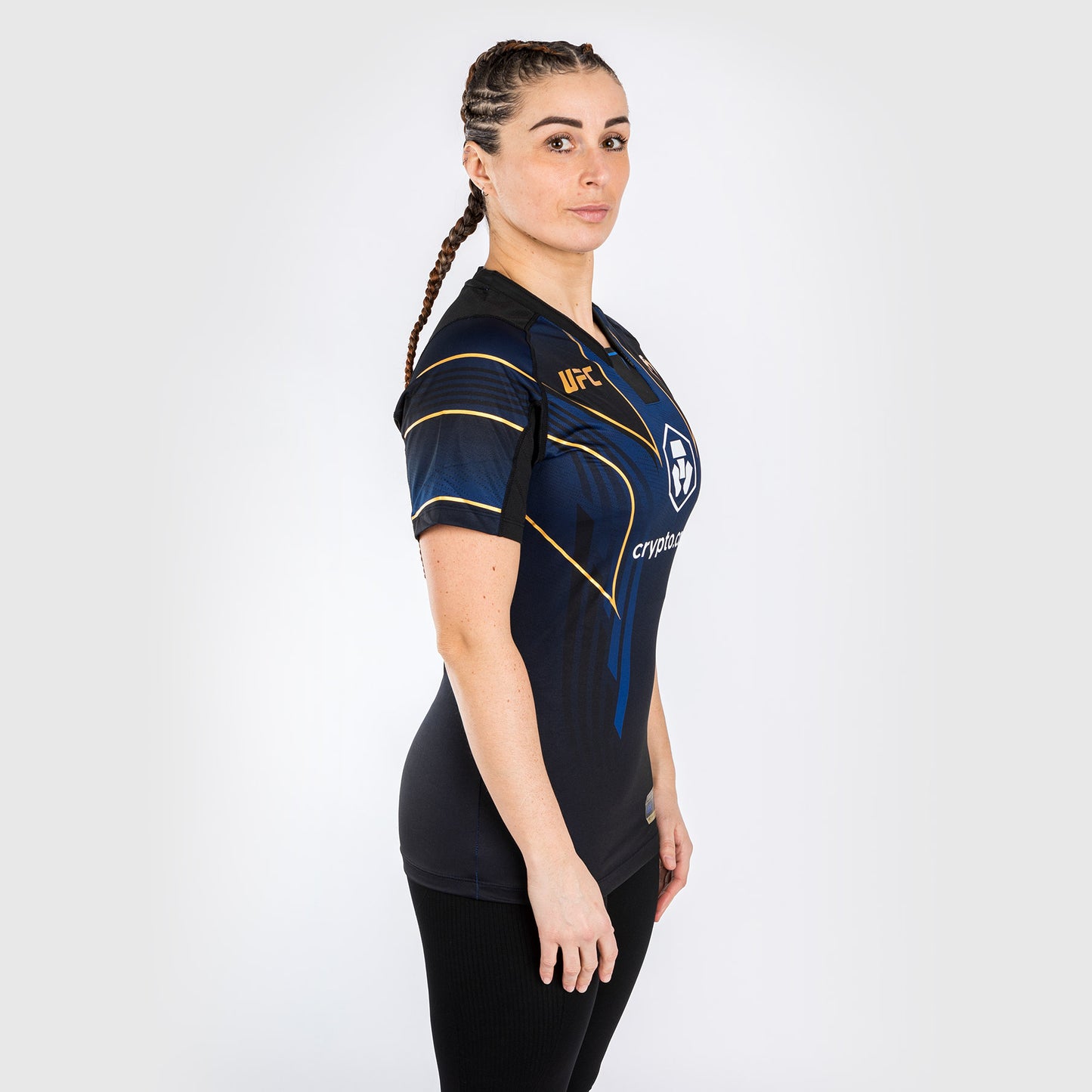 Ufc Personalized Authentic Fight Night 2.0 Kit By Venum Women's Walkout Jersey - Midnight Edition - Champion