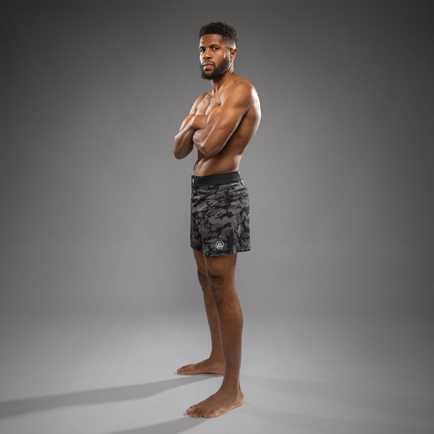 Venum x Polaris Fight Shorts - Black/Storm Grey