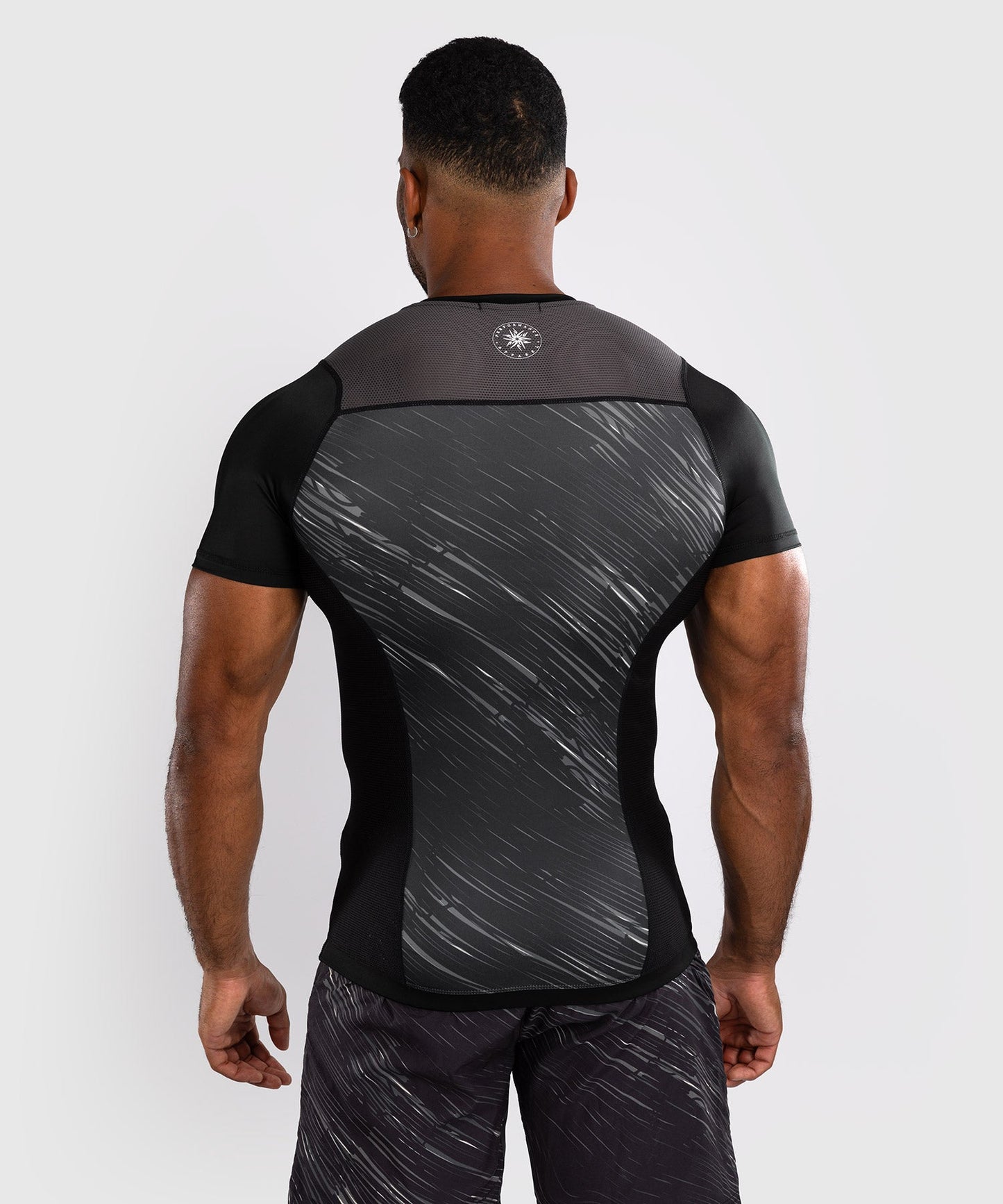 Venum Rapid Short Sleeve Rashguard - Black/Storm Grey