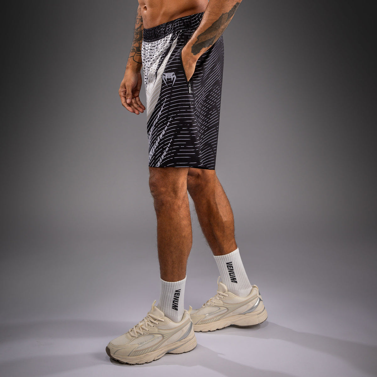 Venum Galactic 3.0 Training Shorts - Off-White/Black  product-type_Training shorts Venum