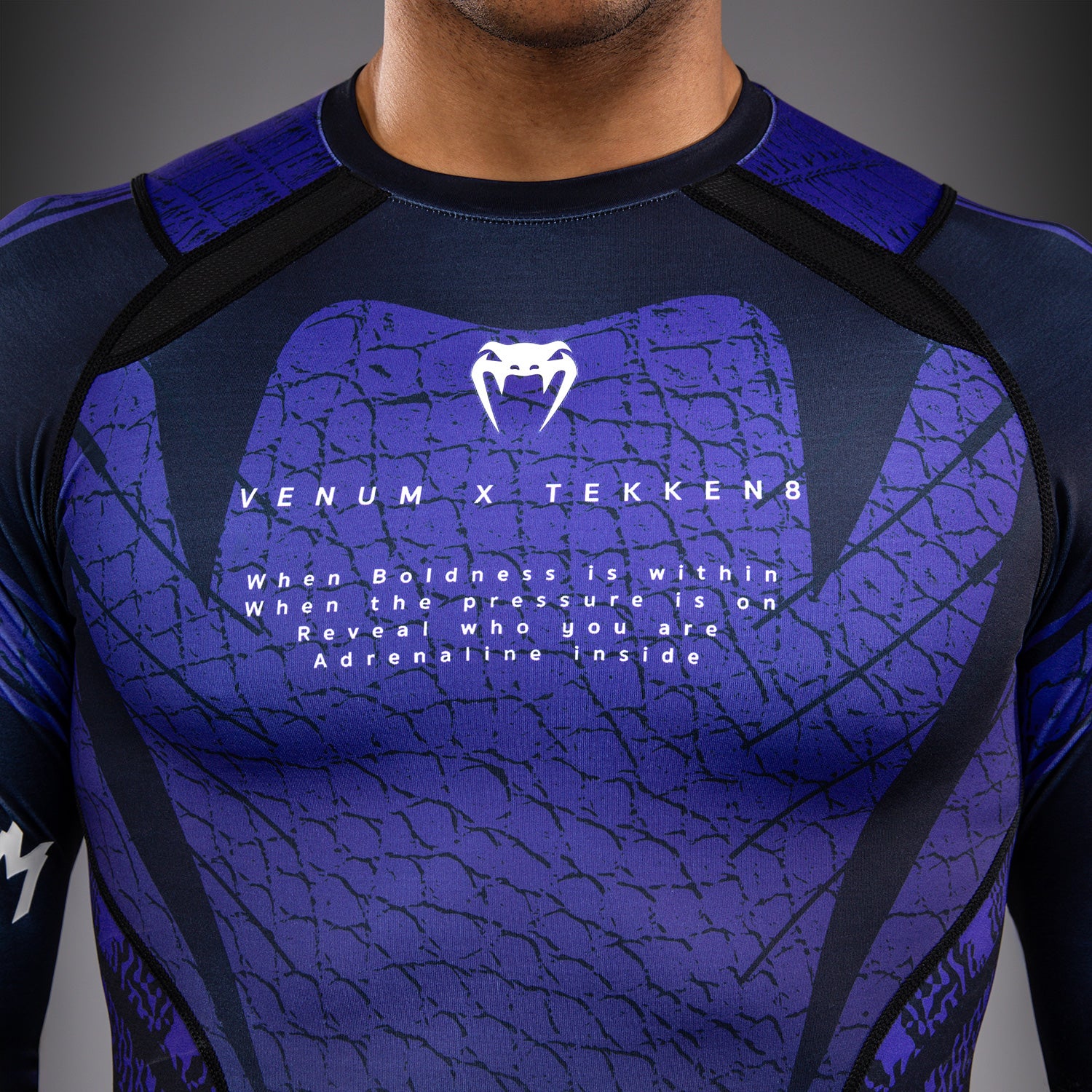 Venum x TEKKEN 8 Long Sleeve Rashguard - Kazuya - Black/Purple - Venum