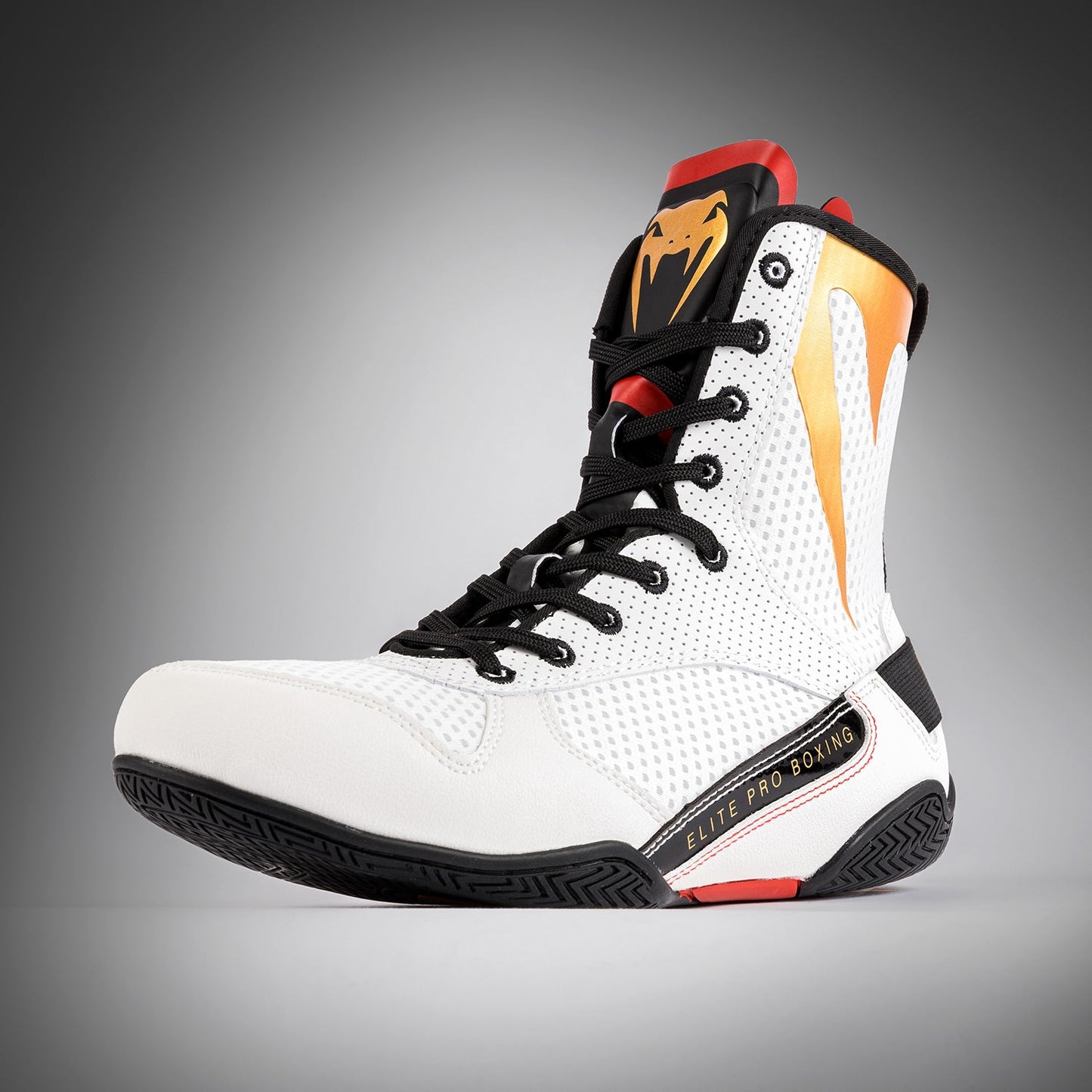 Venum Elite Boxing Shoes - Ice /Gold