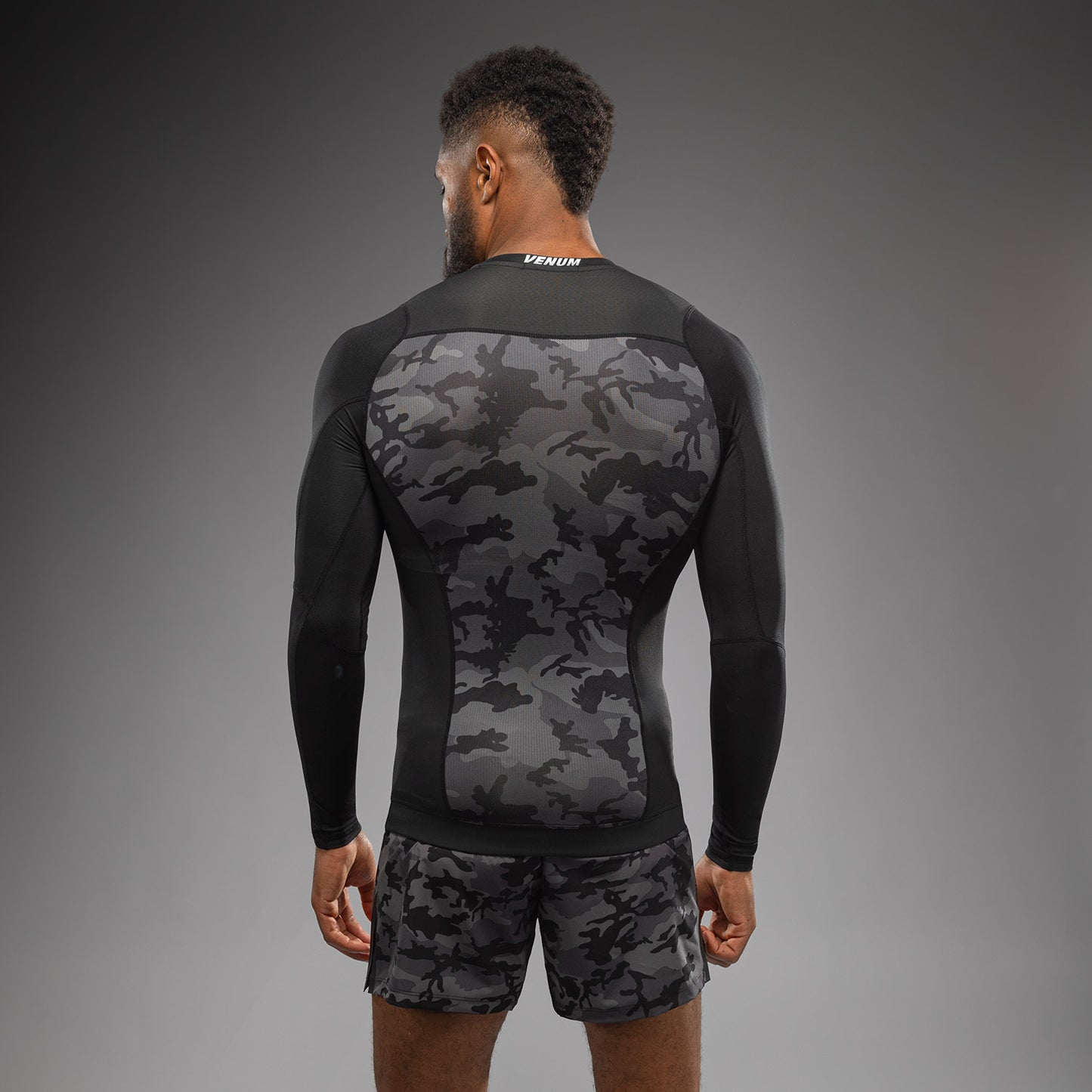 Venum x Polaris Long Sleeve Rashguard - Black/Storm Grey