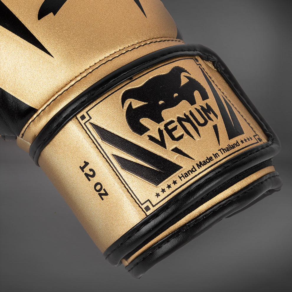 Venum Elite Boxing Gloves - Gold/Black