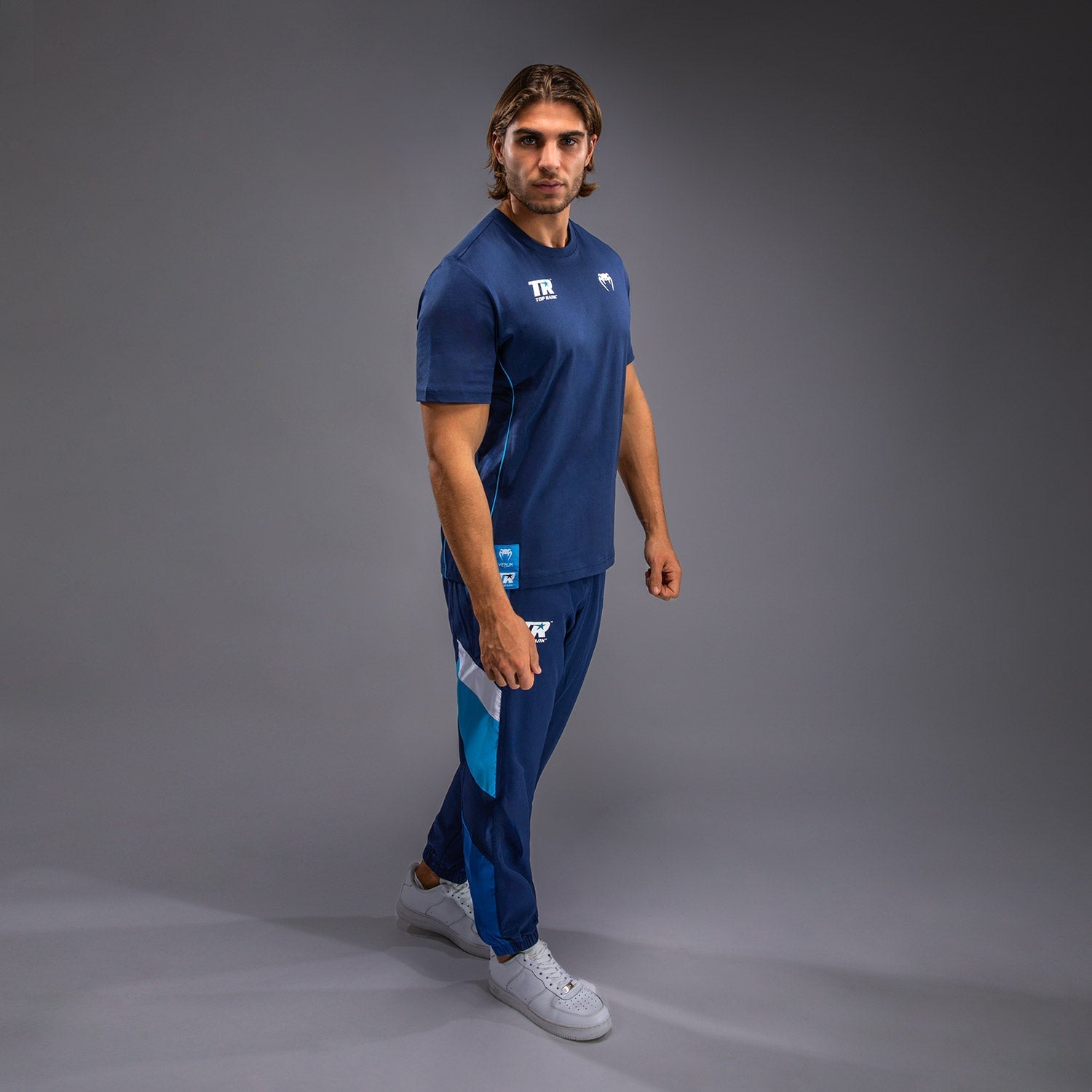 Venum x Top Rank Original Men's T-Shirt - Navy Blue