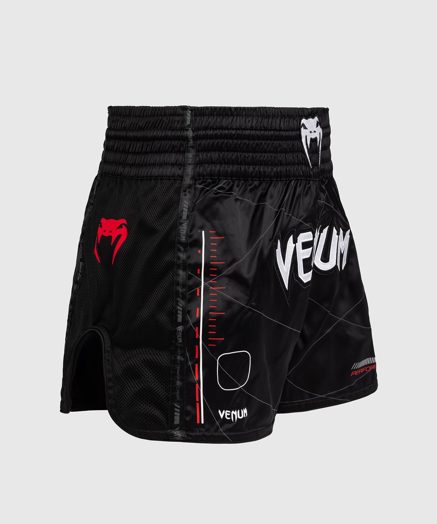 Venum Tactical XT Muay Thai Shorts - Black/Fire Red