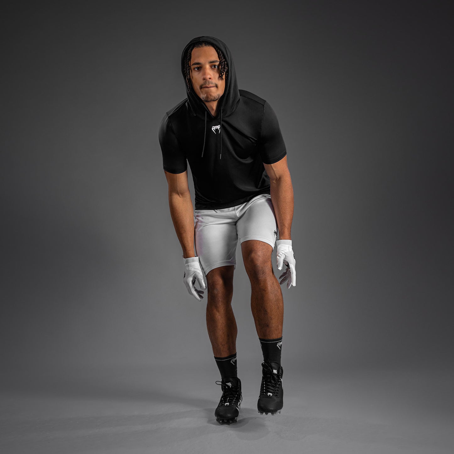 Venum Elite Short Sleeve Dry-Tech Hoodie - Black  product-type_Sweatshirts Venum