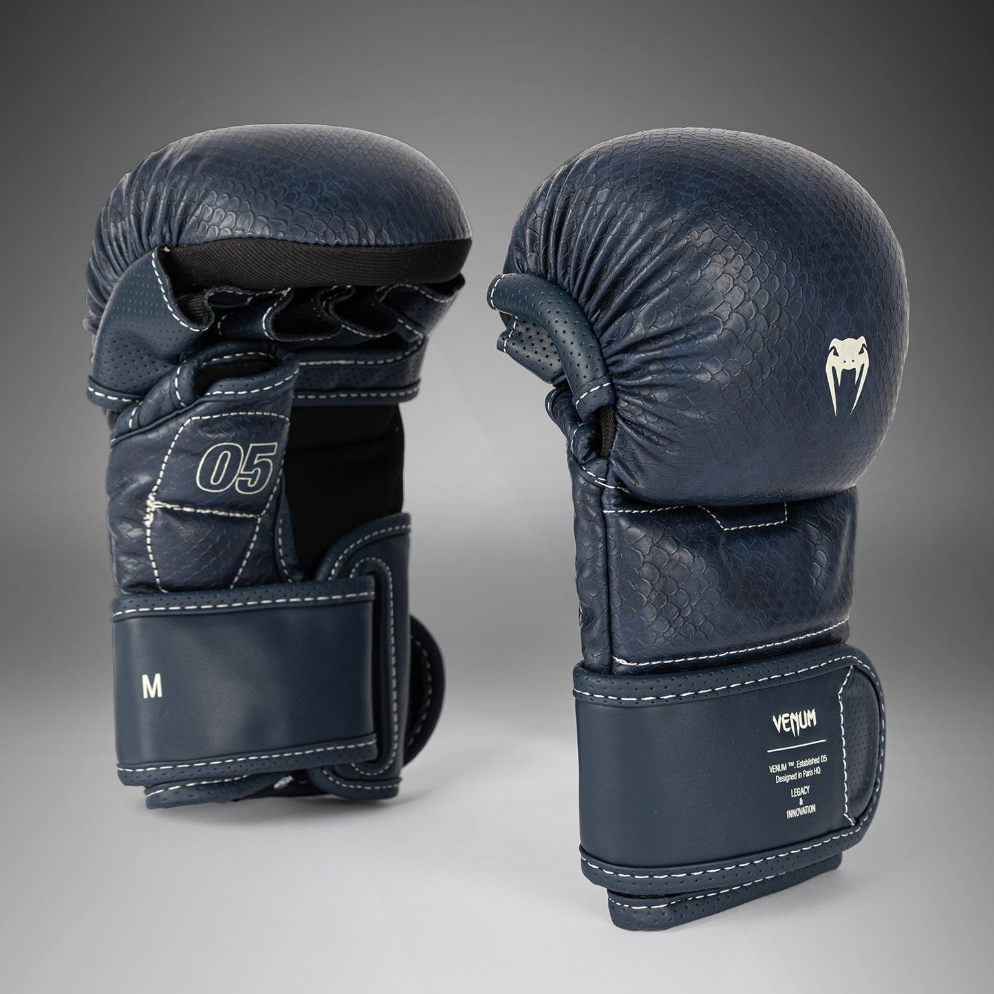 Venum Impact Evo Scales MMA Sparring Gloves - Midnight Blue