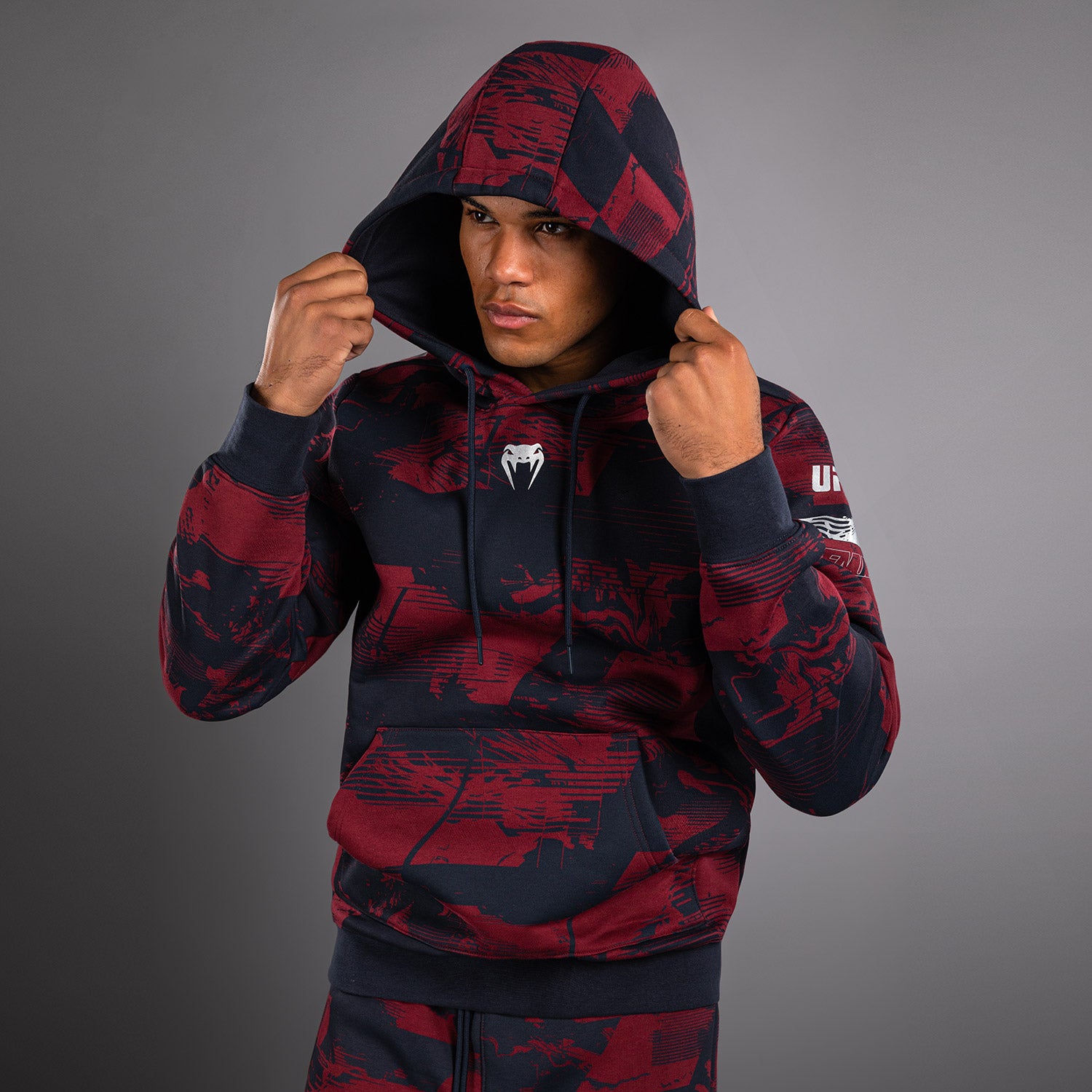 Men's UFC Zenith by Venum Burgundy Authentic Fight Week Pullover
