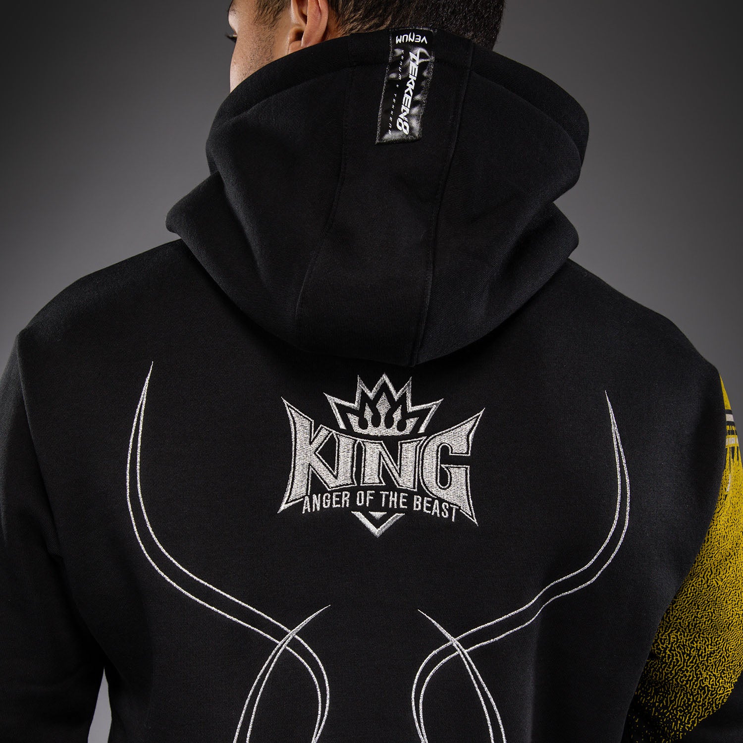 Venum x TEKKEN 8 Pullover Hoodie - King - Black/Yellow - Venum