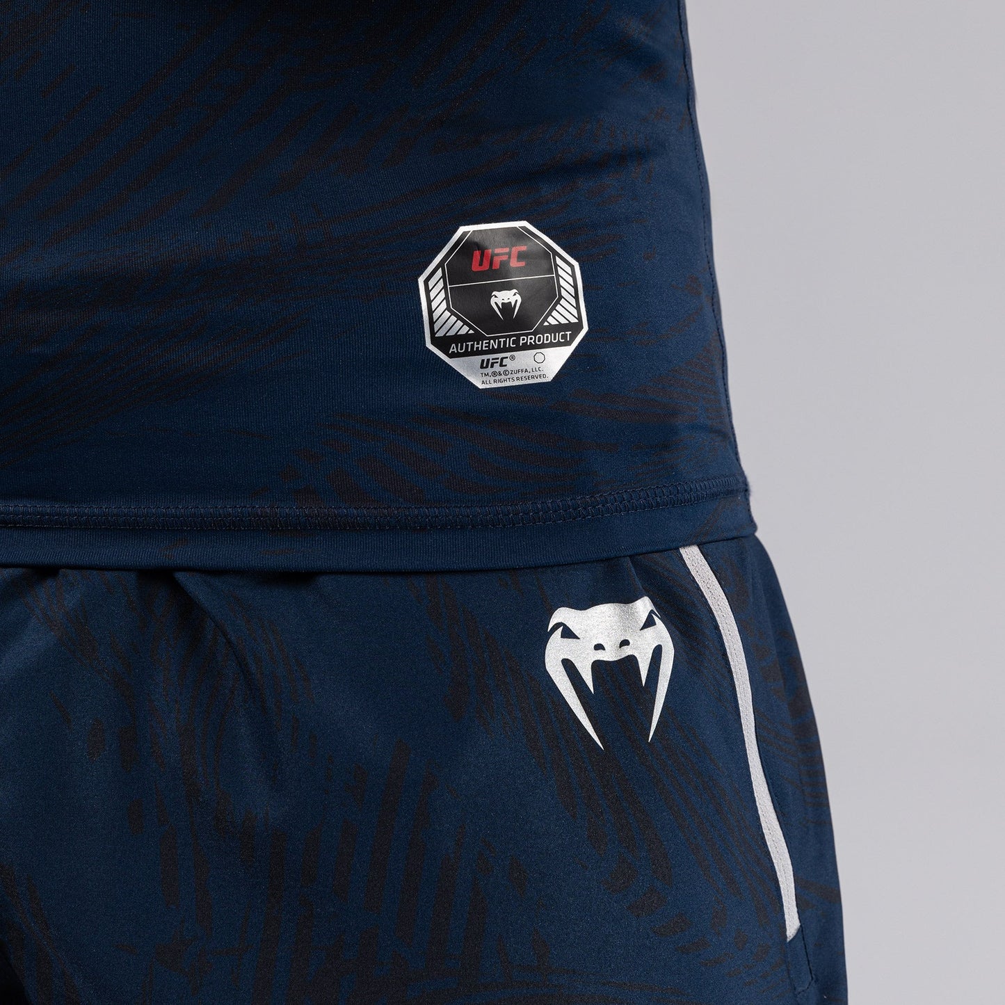 UFC Fusion by Venum Fight Week Men’s Performance Short Sleeve Rashguard - Oceanic Blue