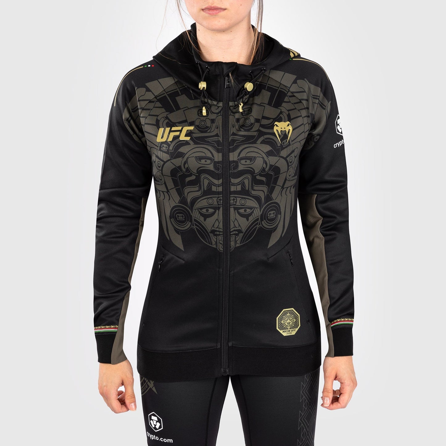 Noche UFC By Venum Authentic Fight Night Women’s Walkout Hoodie - Black