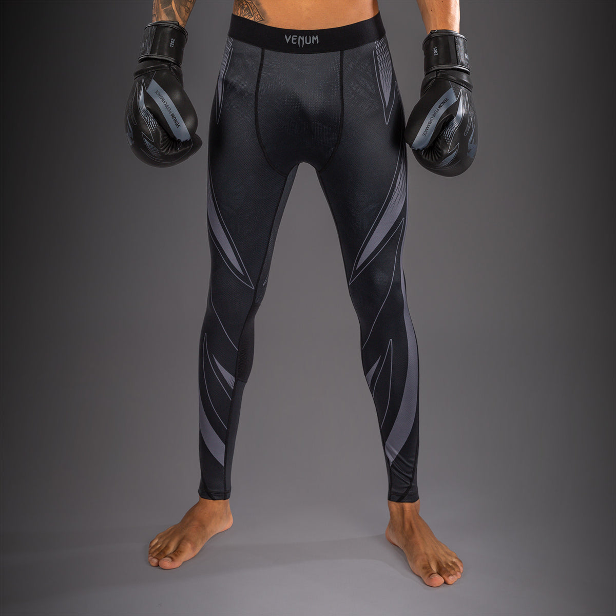 Venum Amazonia Reborn Spats - Black/Grey