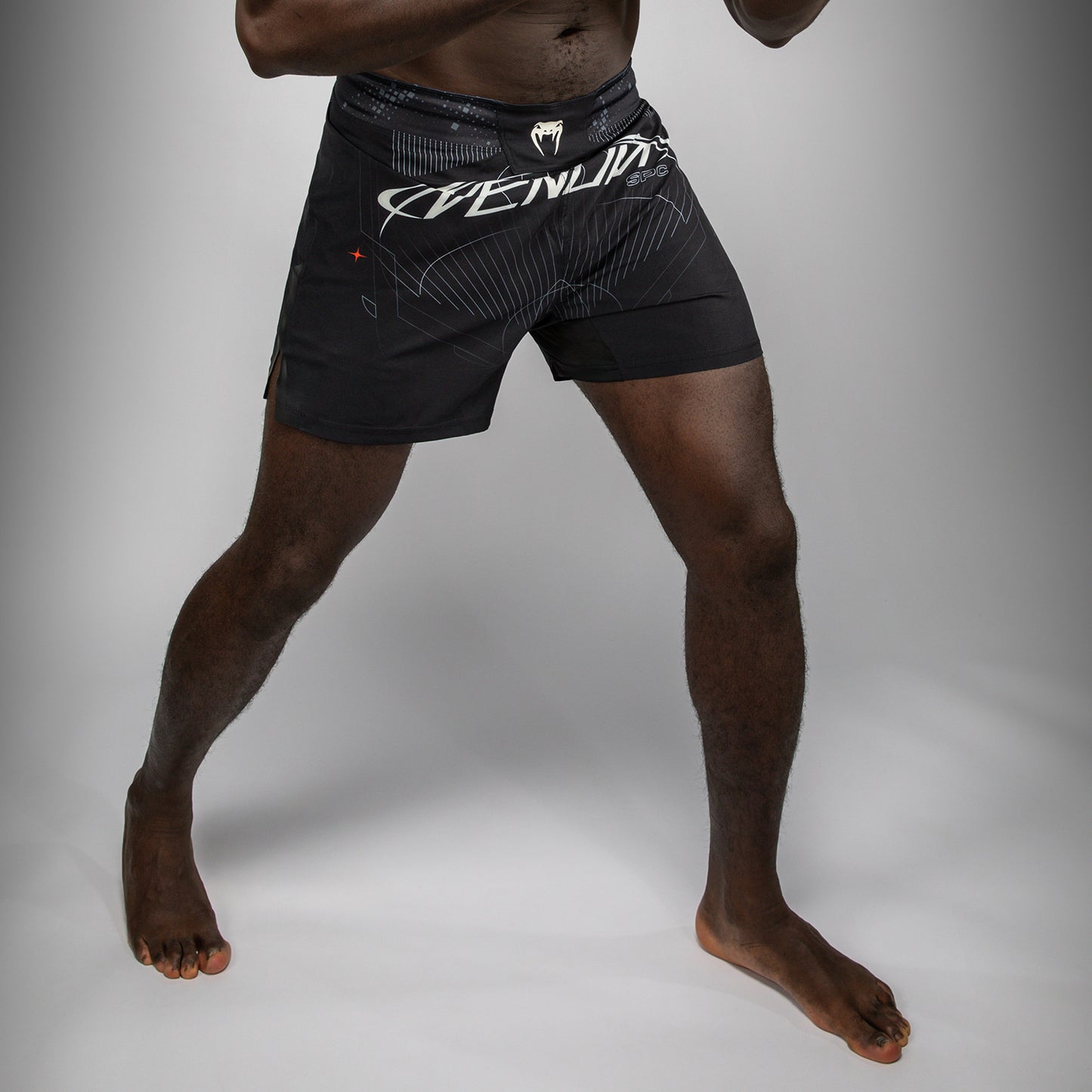 Venum Eclipse Fight Shorts - Black/Ivory