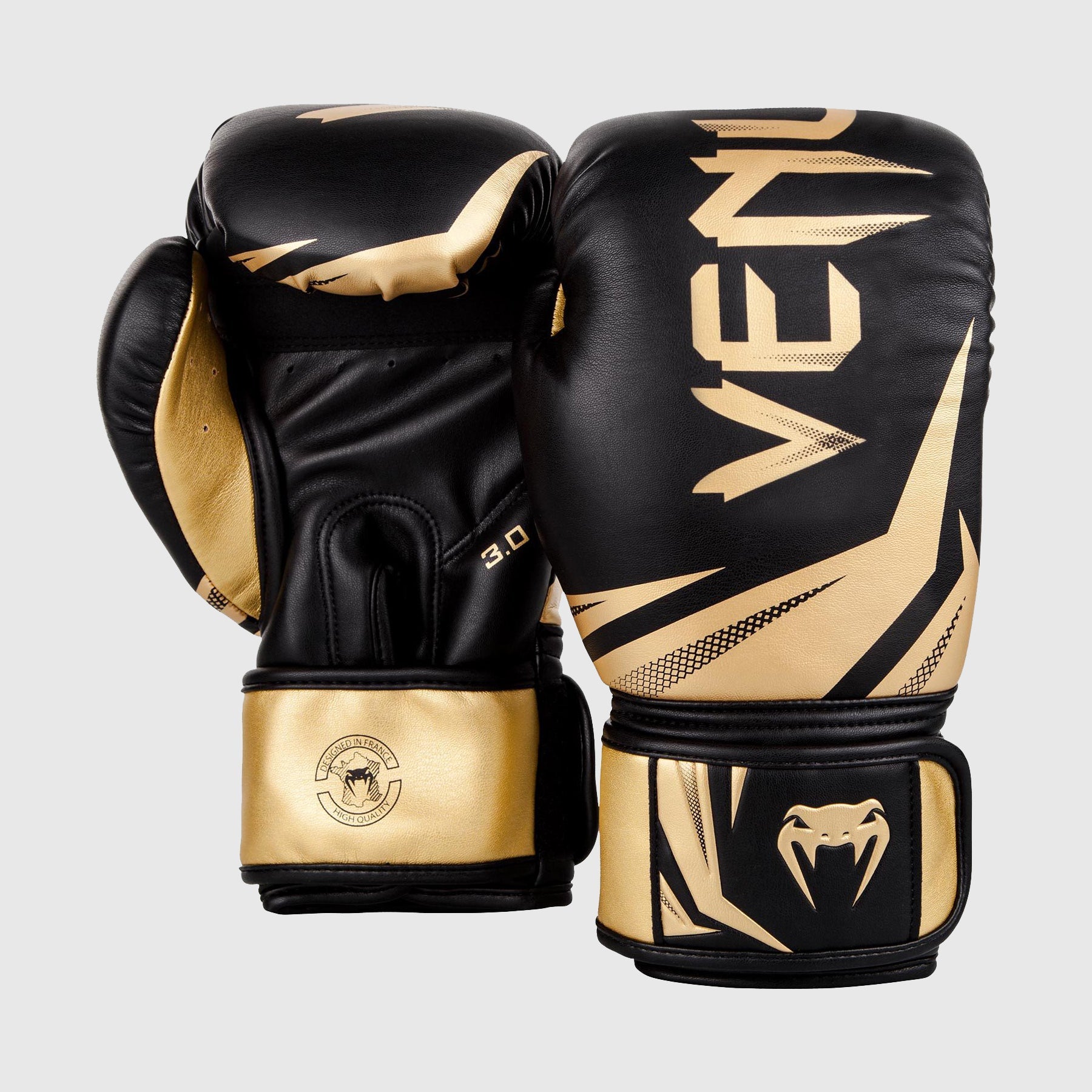 VENUM[ヴェヌム]Challenger3.0(黒/ゴールド, 14oz) Venum Challenger 3.0 Boxing Gloves - Black/Gold - Venum