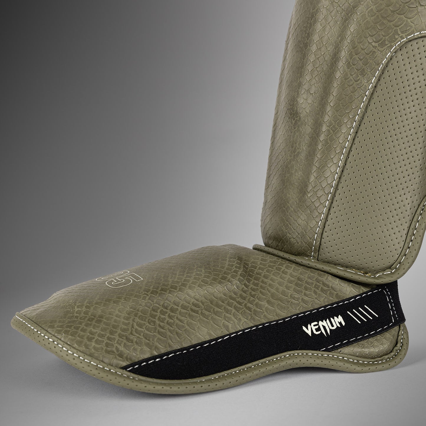 Venum Impact Evo Scales Shin Guards - Army Green