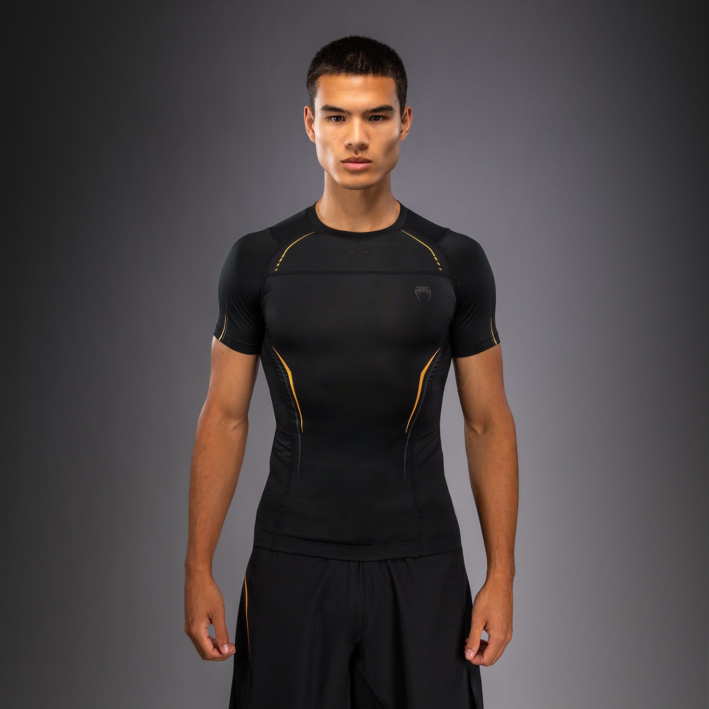 Venum G-Core Short Sleeve Rashguard - Black/Gold  product-type_Compression T-Shirts Venum