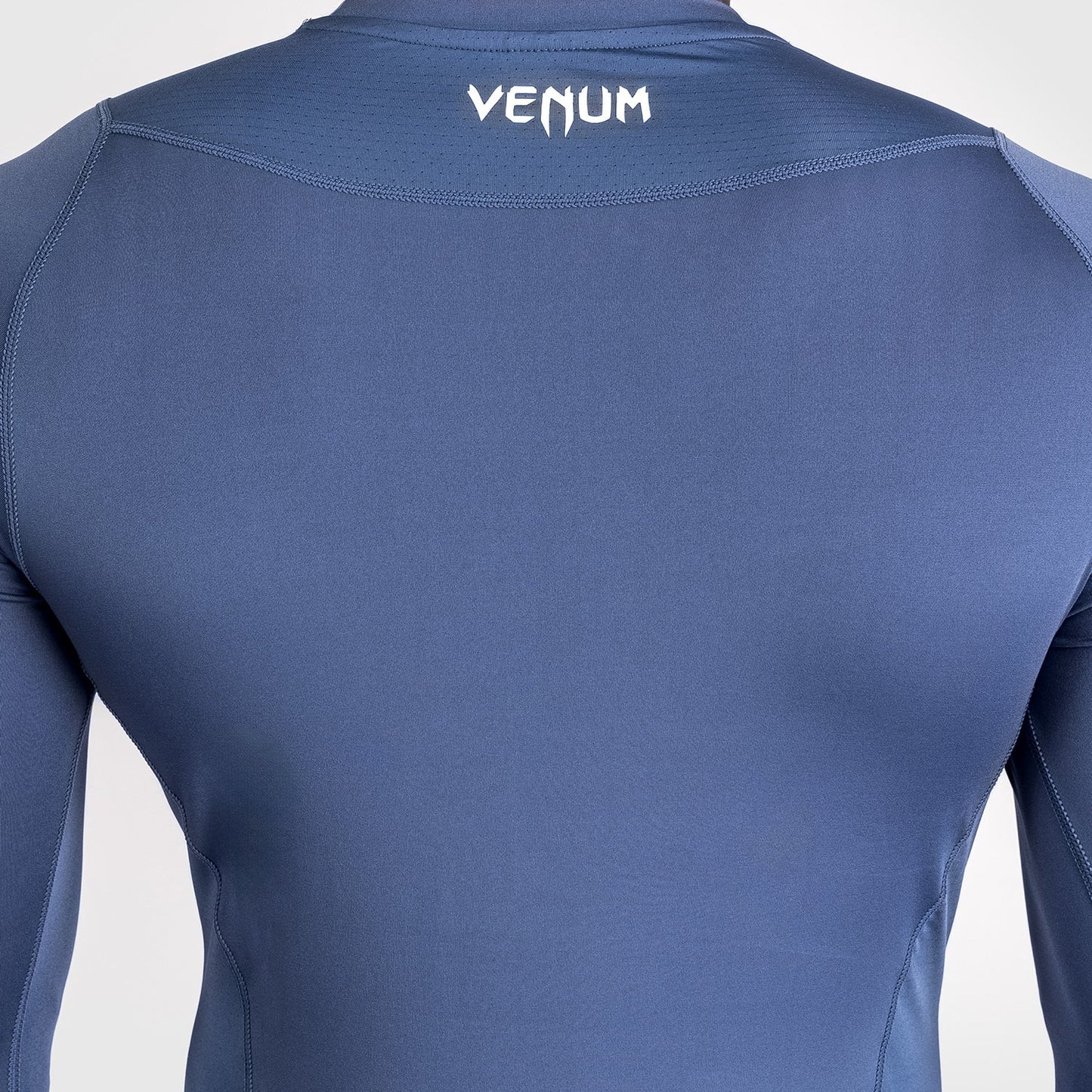 Venum Attack Men's Long Sleeve Rashguard - Navy Blue