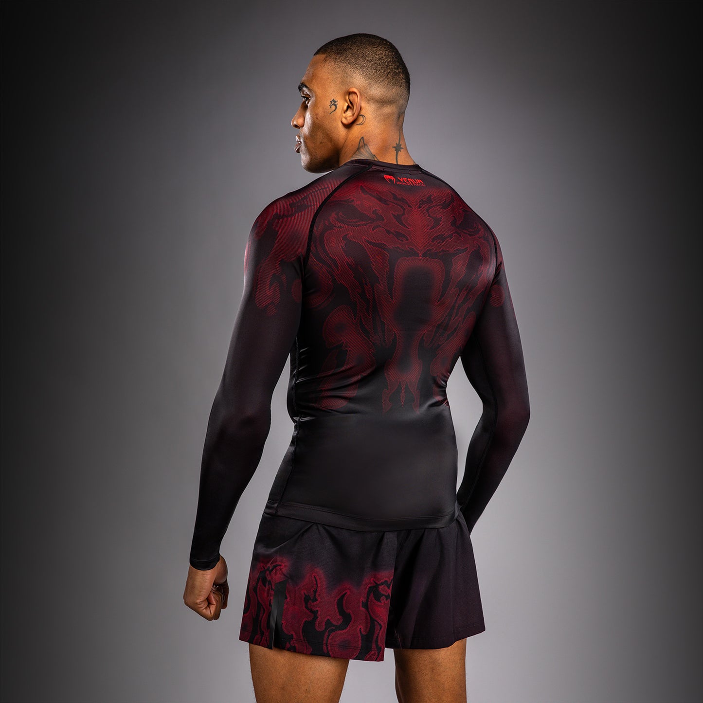 Venum Spectre Long Sleeve Rashguard - Black/Red  product-type_Compression T-Shirts Venum