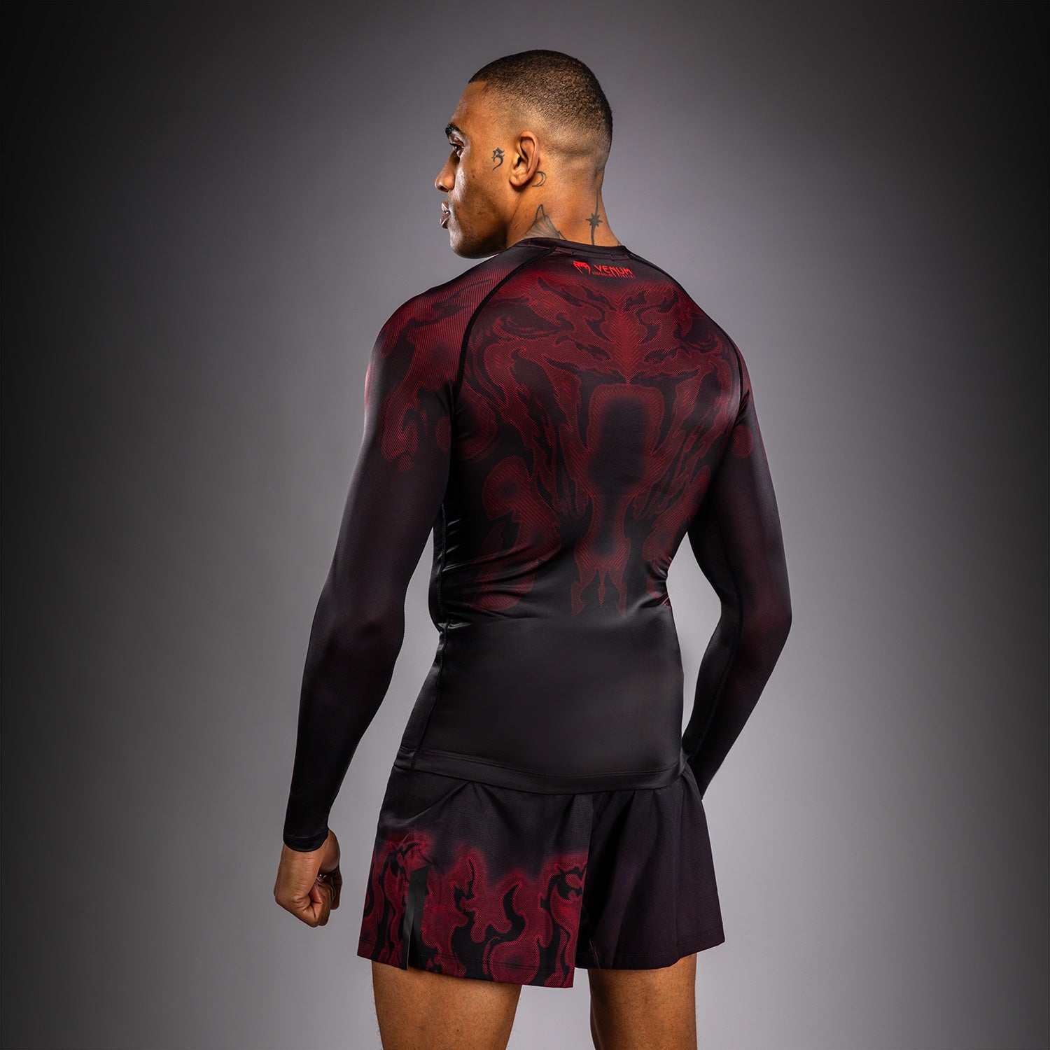 Venum Spectre Long Sleeve Rashguard - Black/Red  product-type_Compression T-Shirts Venum