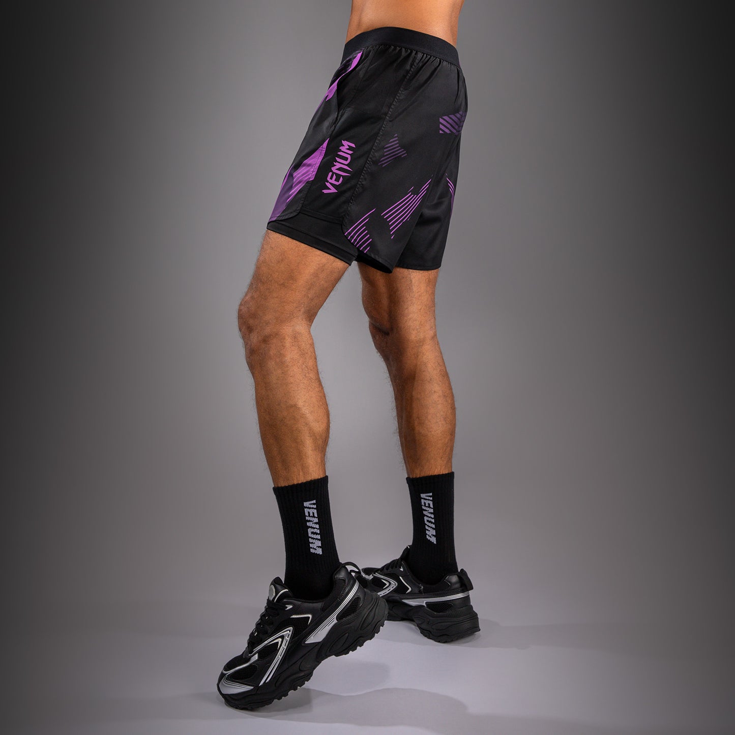 Venum No-Gi 6.0 Training Shorts - Black/Purple  product-type_Training shorts Venum