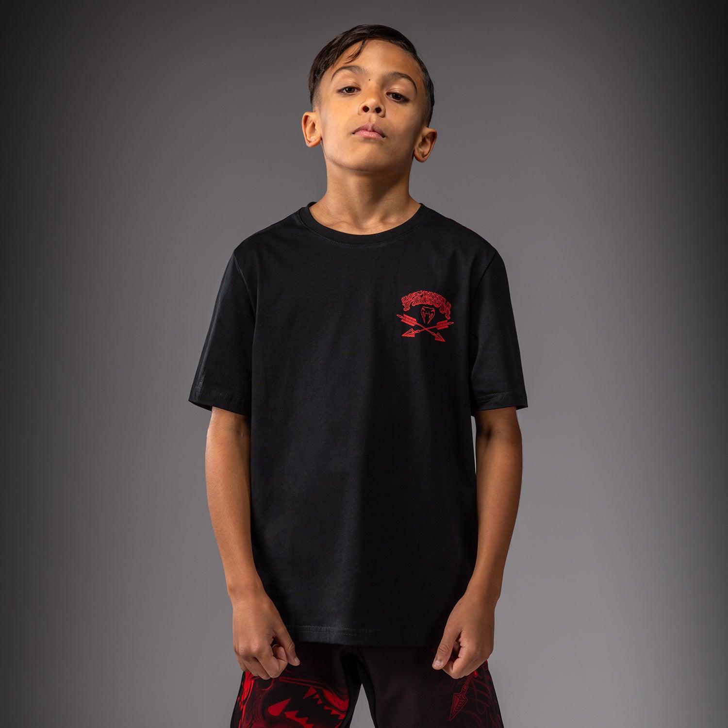 Venum Wolf Atak Kids T-Shirt - Black/Red  product-type_T-Shirts Venum