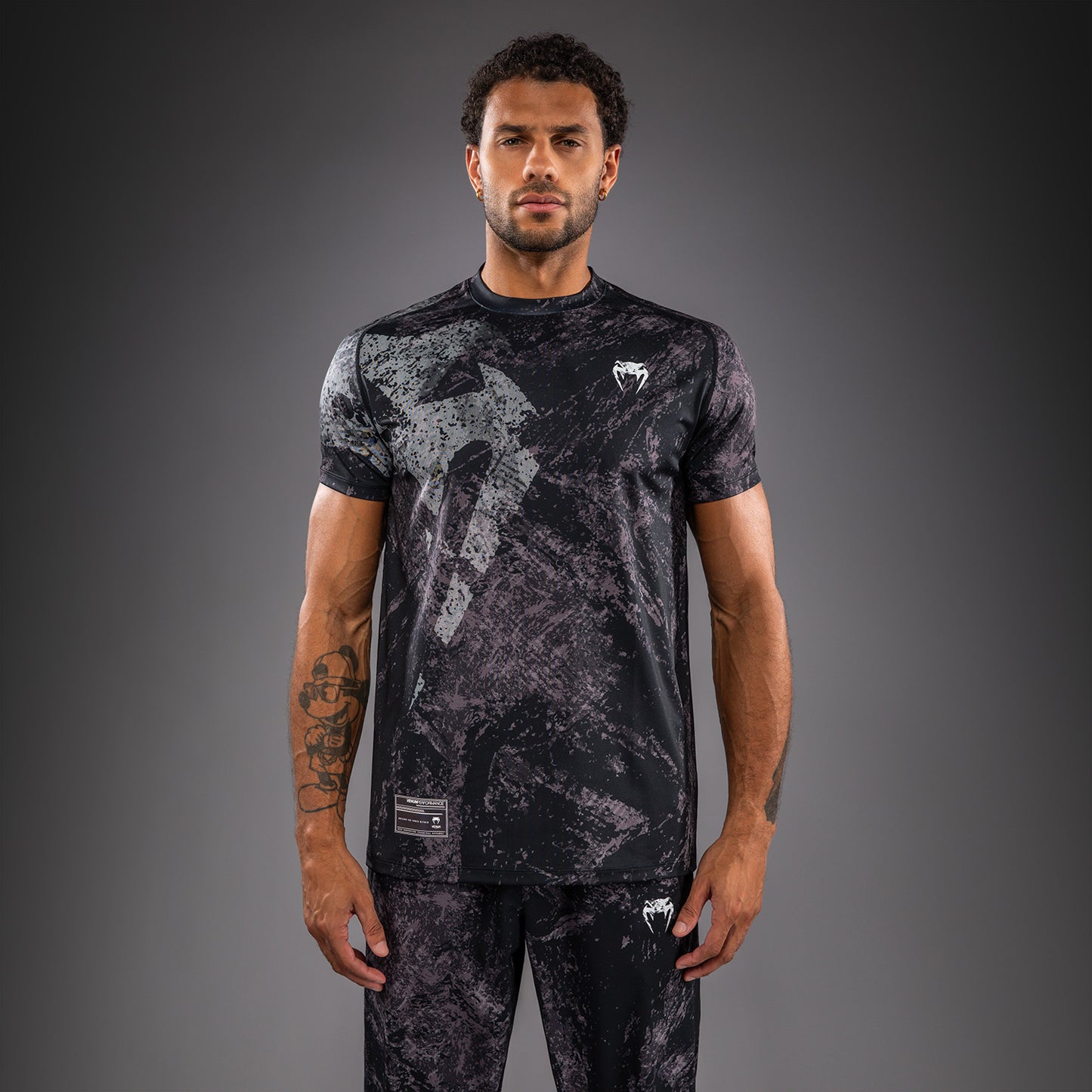 Venum Rage & Workout Dry Tech T-Shirt - Black/Grey  product-type_Dry Tech T-Shirts Venum