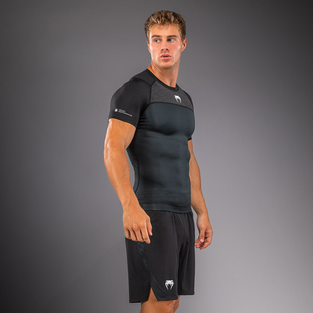 Venum G-Fit Scale Short Sleeve Rashguard - Black