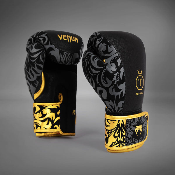 Venum TOPURIA ボクシンググローブ Venum x Topuria Unmatched Edition Boxing Gloves - Black/Gold