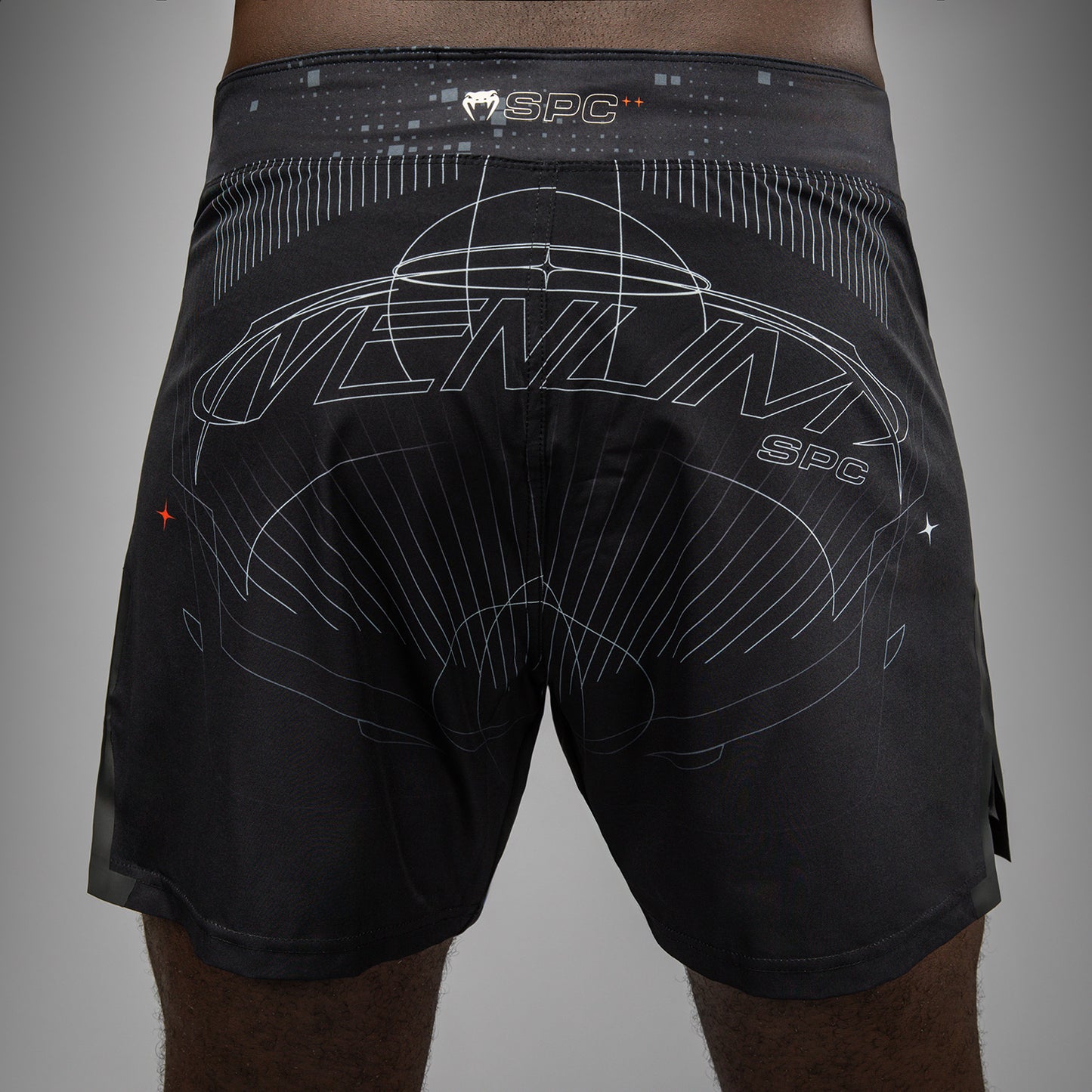 Venum Eclipse Fight Shorts - Black/Ivory