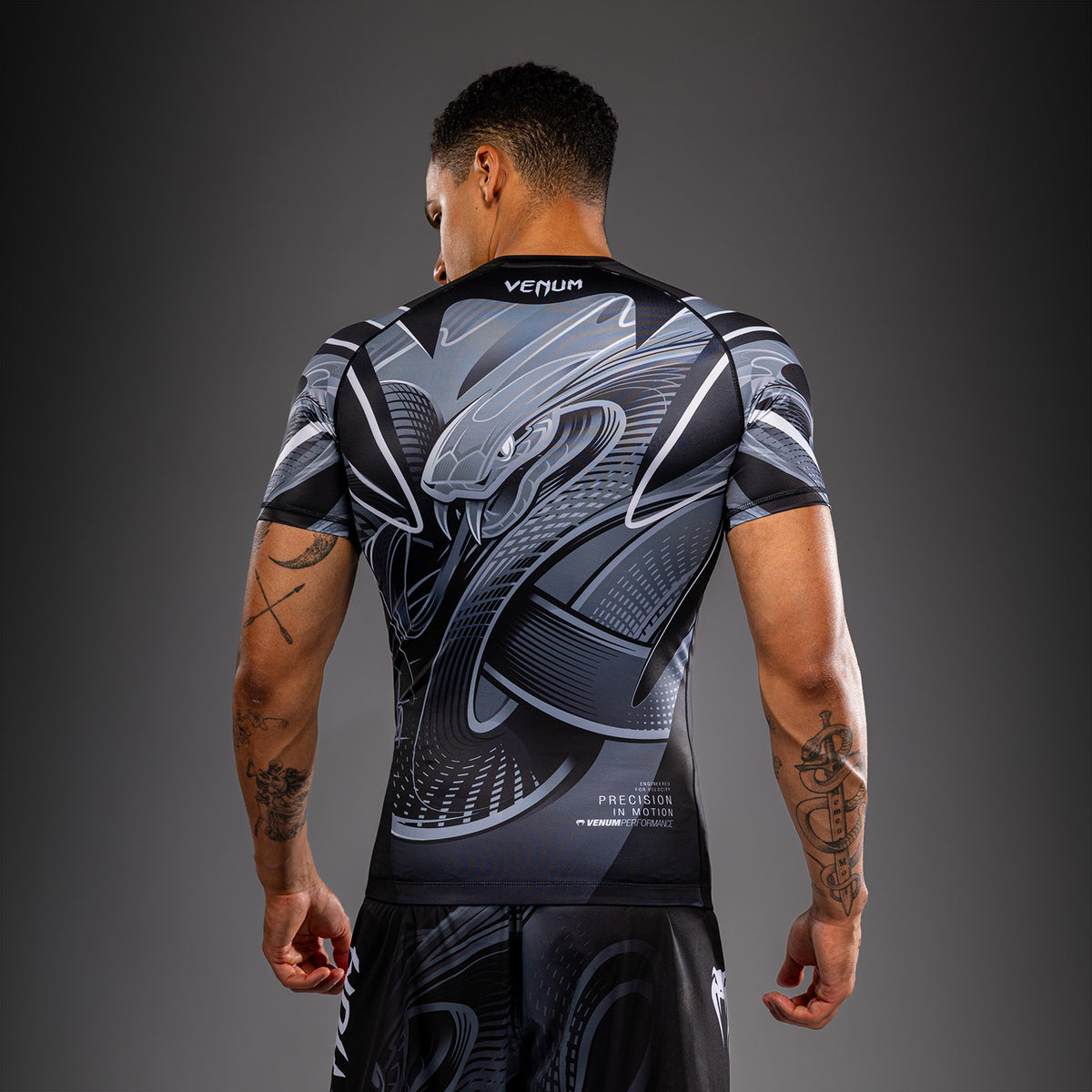Crimson Viper 2.0 Short Sleeves Rashguards Black/Grey