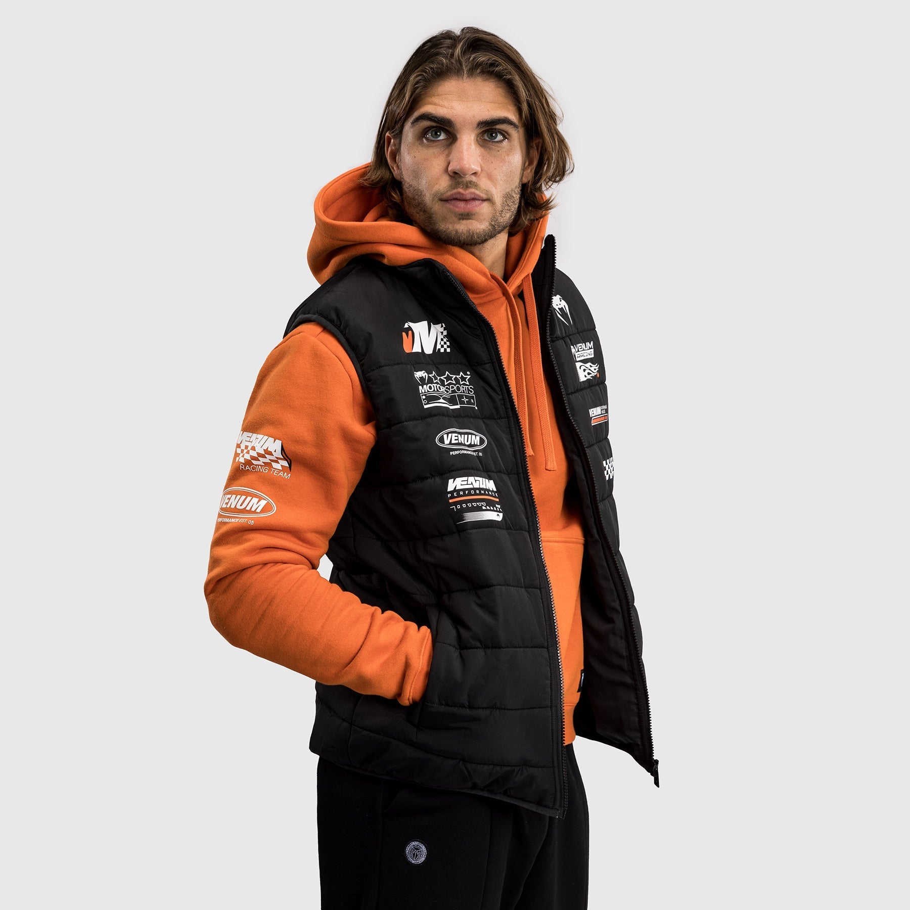 Venum Motorsport Down Jacket - Deep Black - Venum