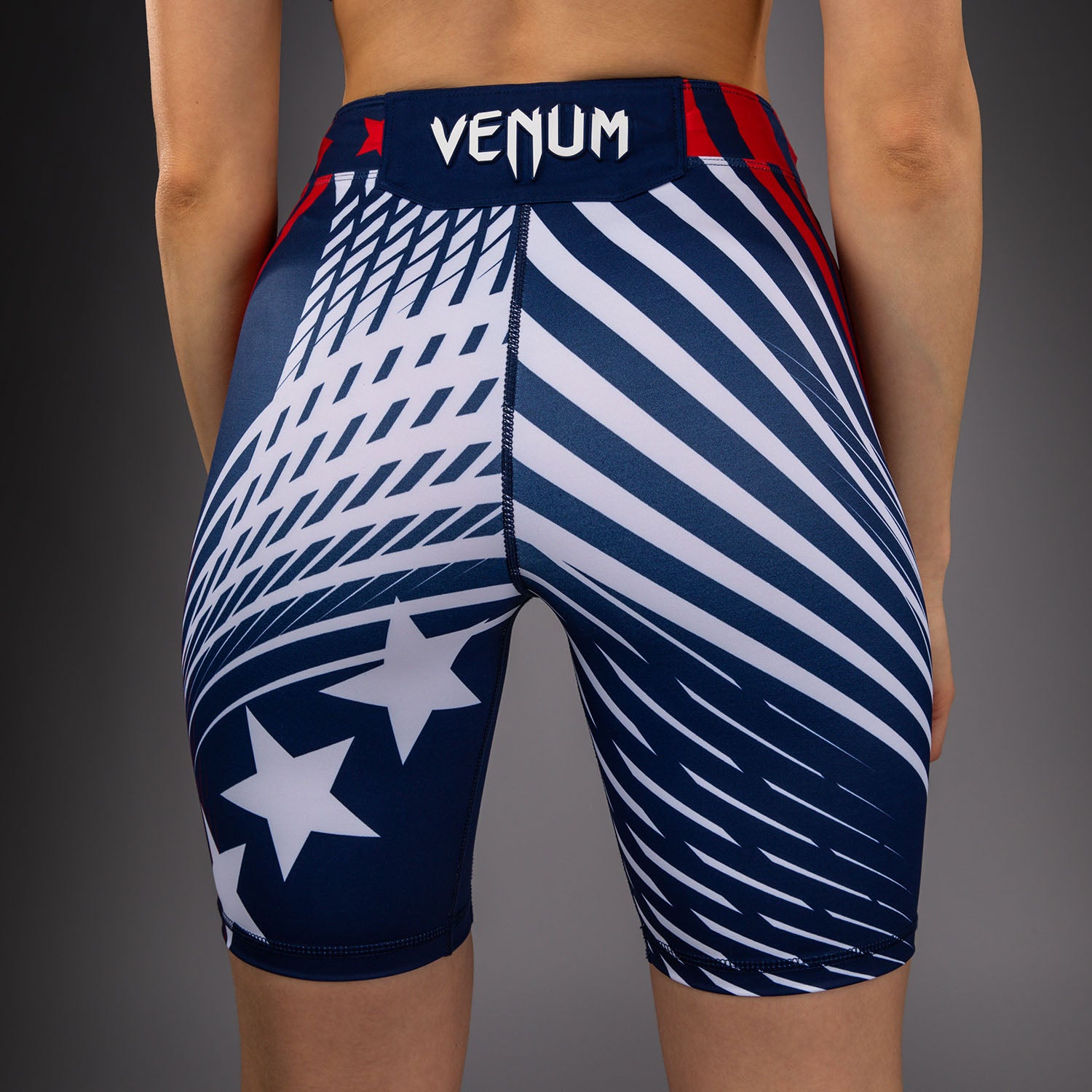 Women's Official UFC Freedom 250 by Venum Blue Personalized Authentic Long Fit Vale Tudo Short  product-type_Compression shorts Venum