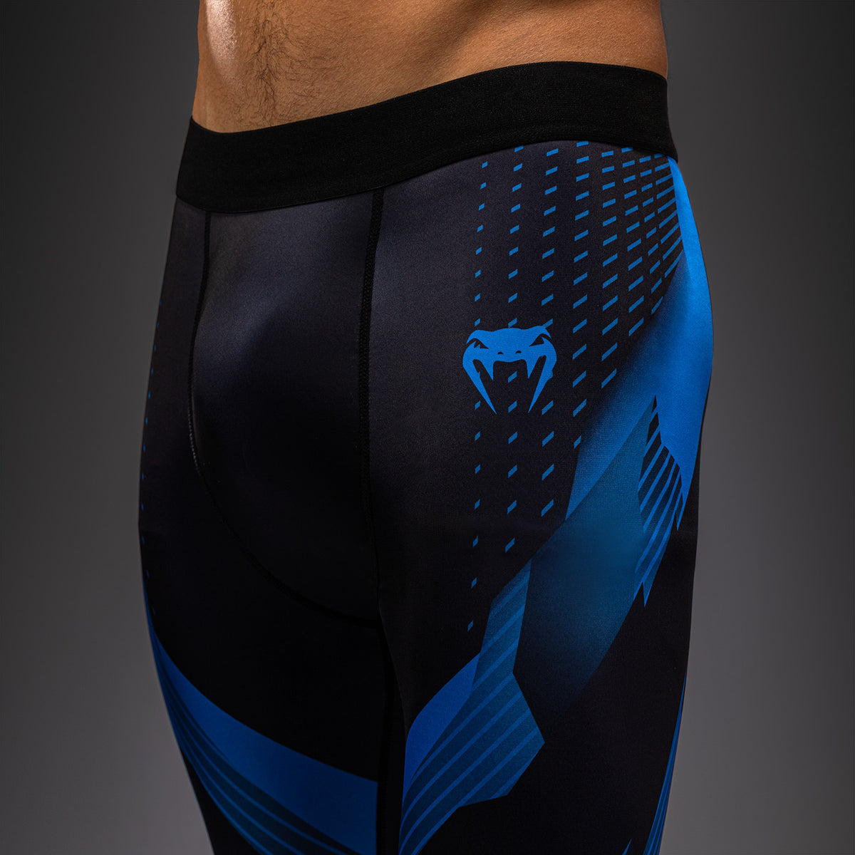 Venum No-Gi 6.0 Spats - Black/Blue  product-type_Compression Pants Venum
