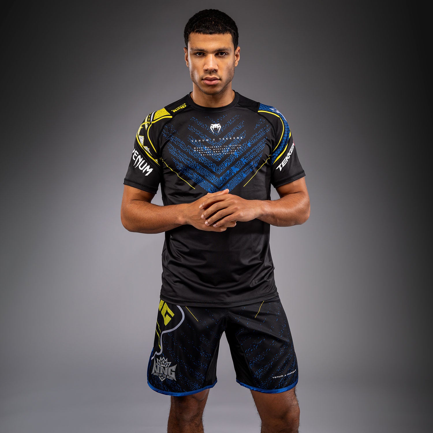 Venum x TEKKEN 8 Dry-Tech T-Shirt - King - Black/Yellow - Venum