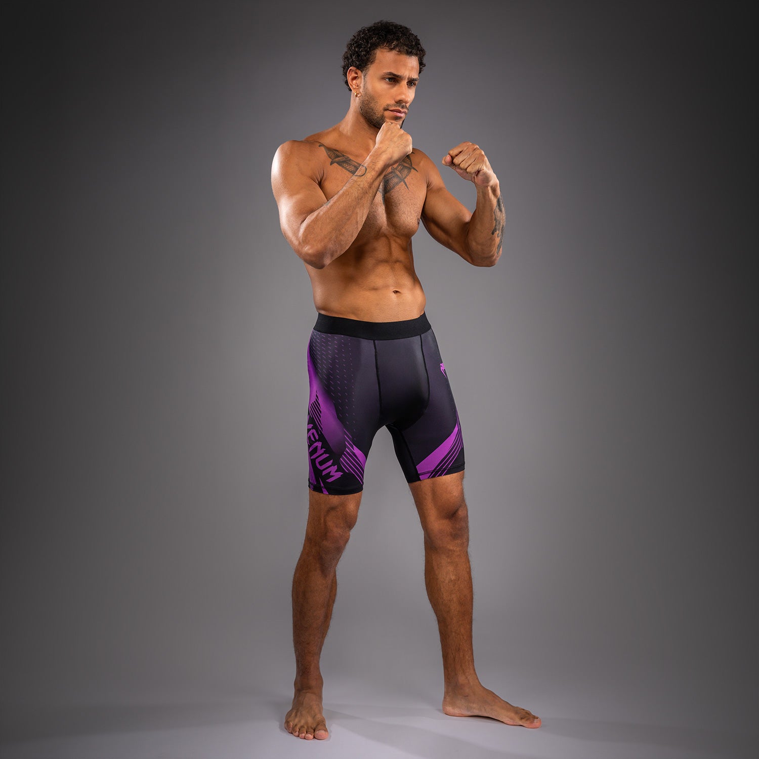 Venum No-Gi 6.0 Vale Tudo Shorts - Black/Purple  product-type_Compression shorts Venum