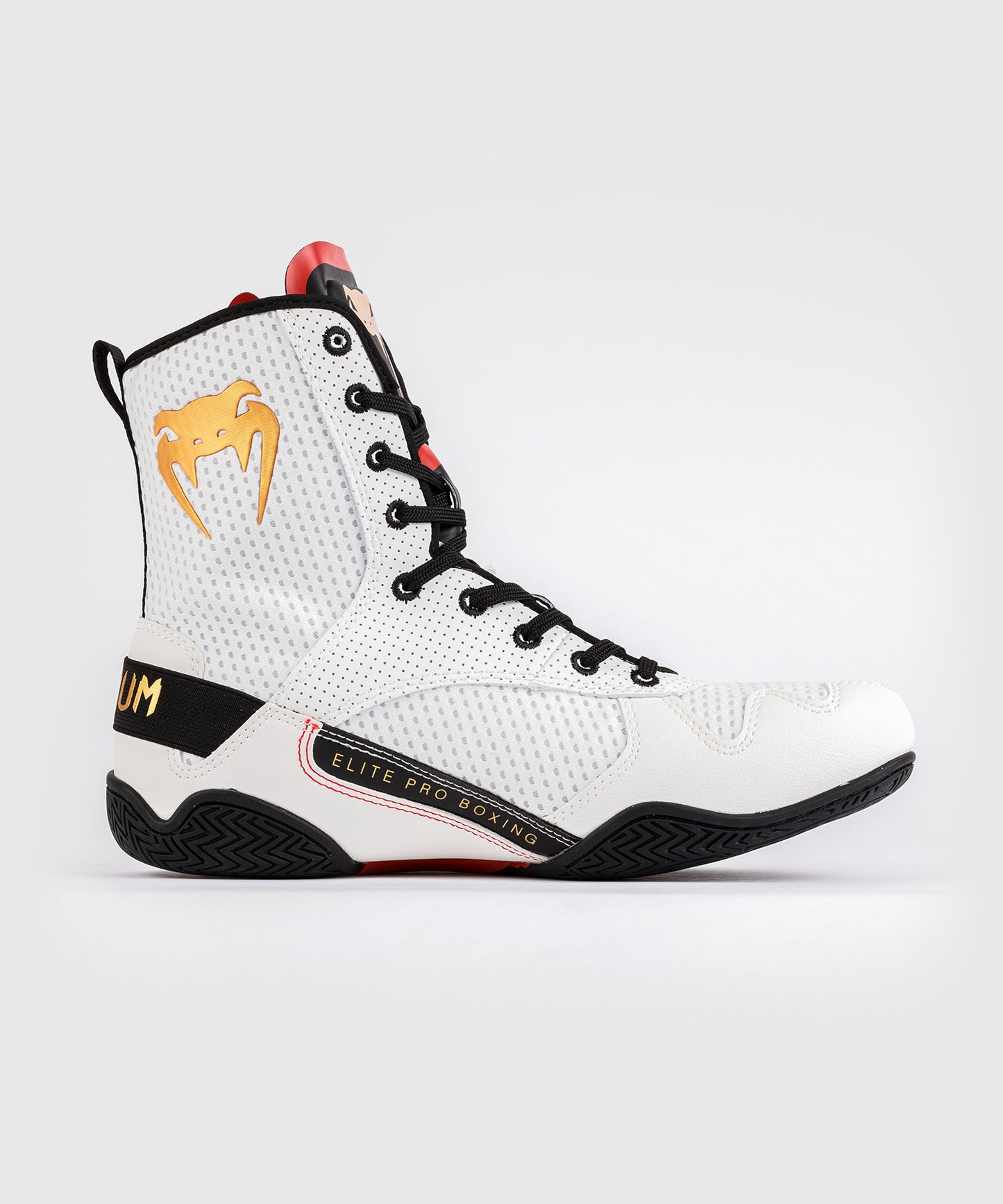 Venum Elite Boxing Shoes - Ice /Gold